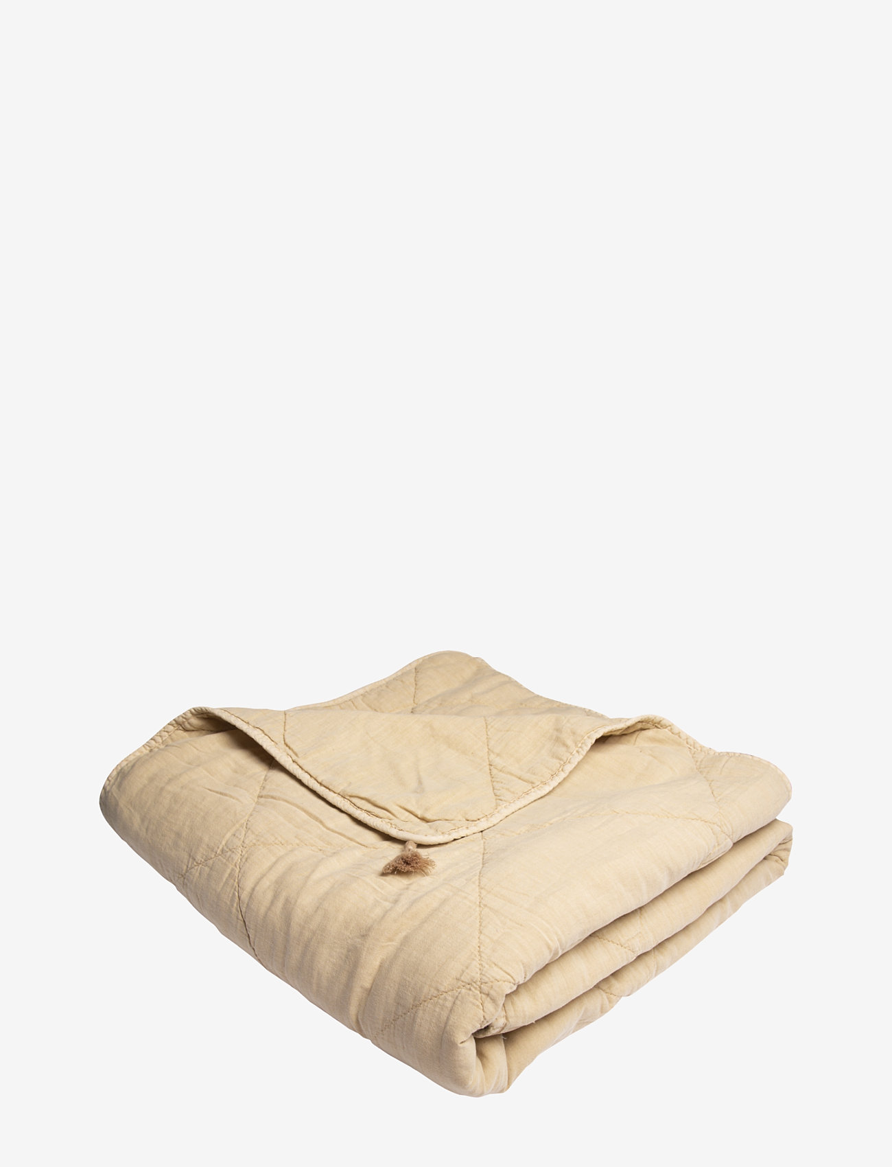 C'est Bon - Plaid cotton w/linentassels - bed linen - pampas - 0