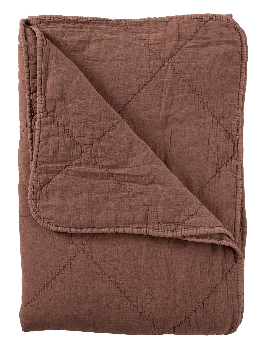 C'est Bon - Cotton throw - decken - chestnut - 0
