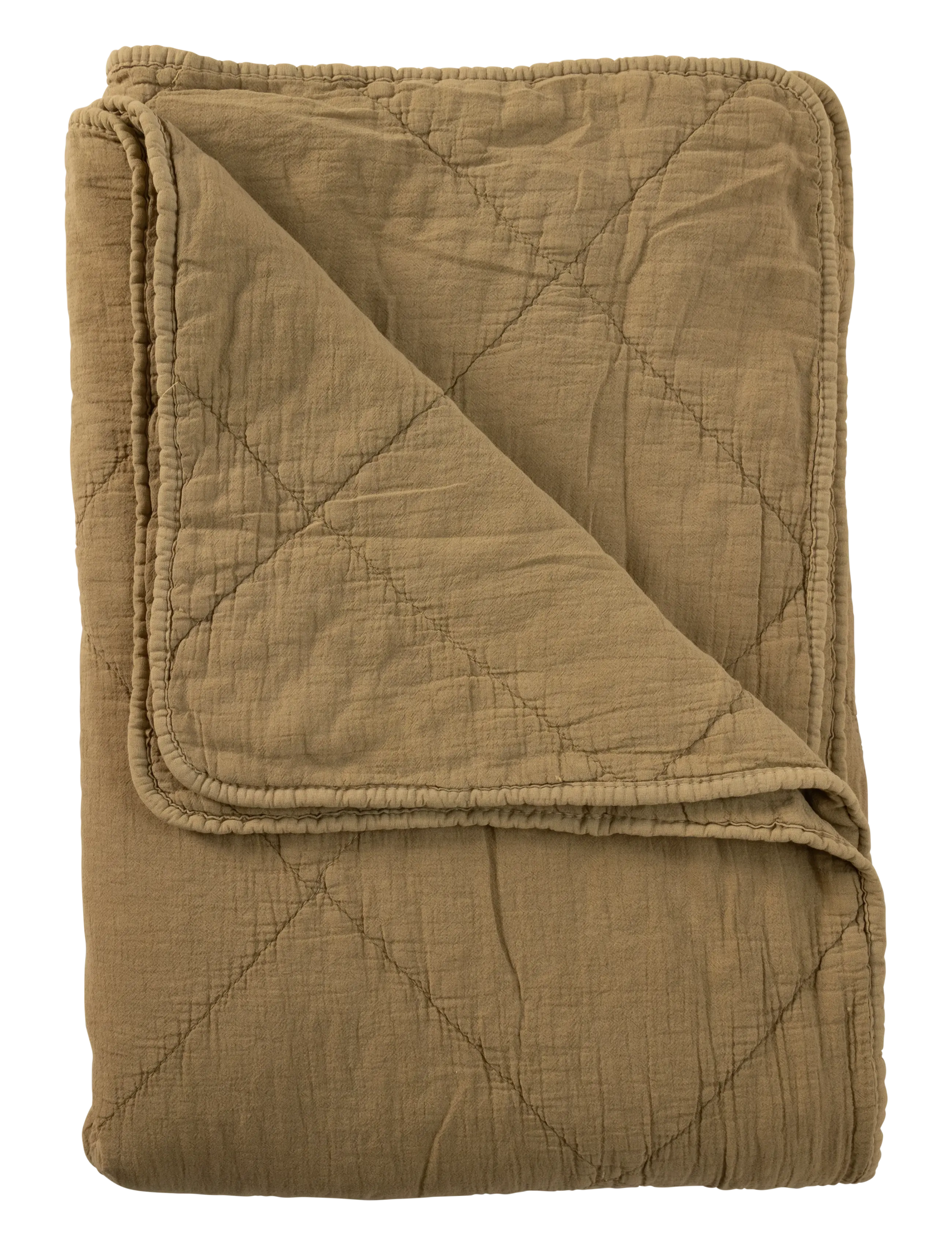 C'est Bon Cotton Throw, Unisex, Kissen & Blankets, Khaki, Gr: 140X200CM