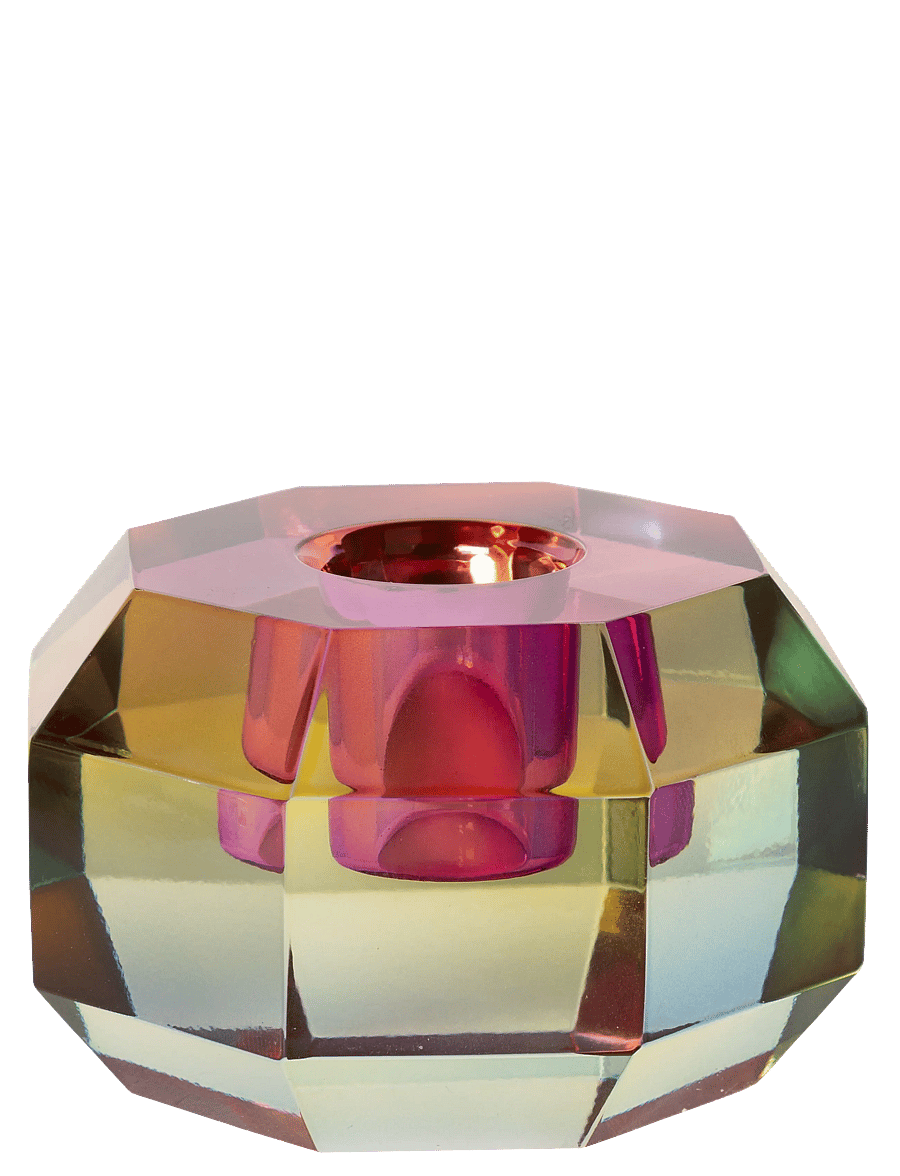 C'est Bon - Crystal holder, rainbow ombre, 4,5x7x7 cm - Žvakidės - rainbow ombre - 0