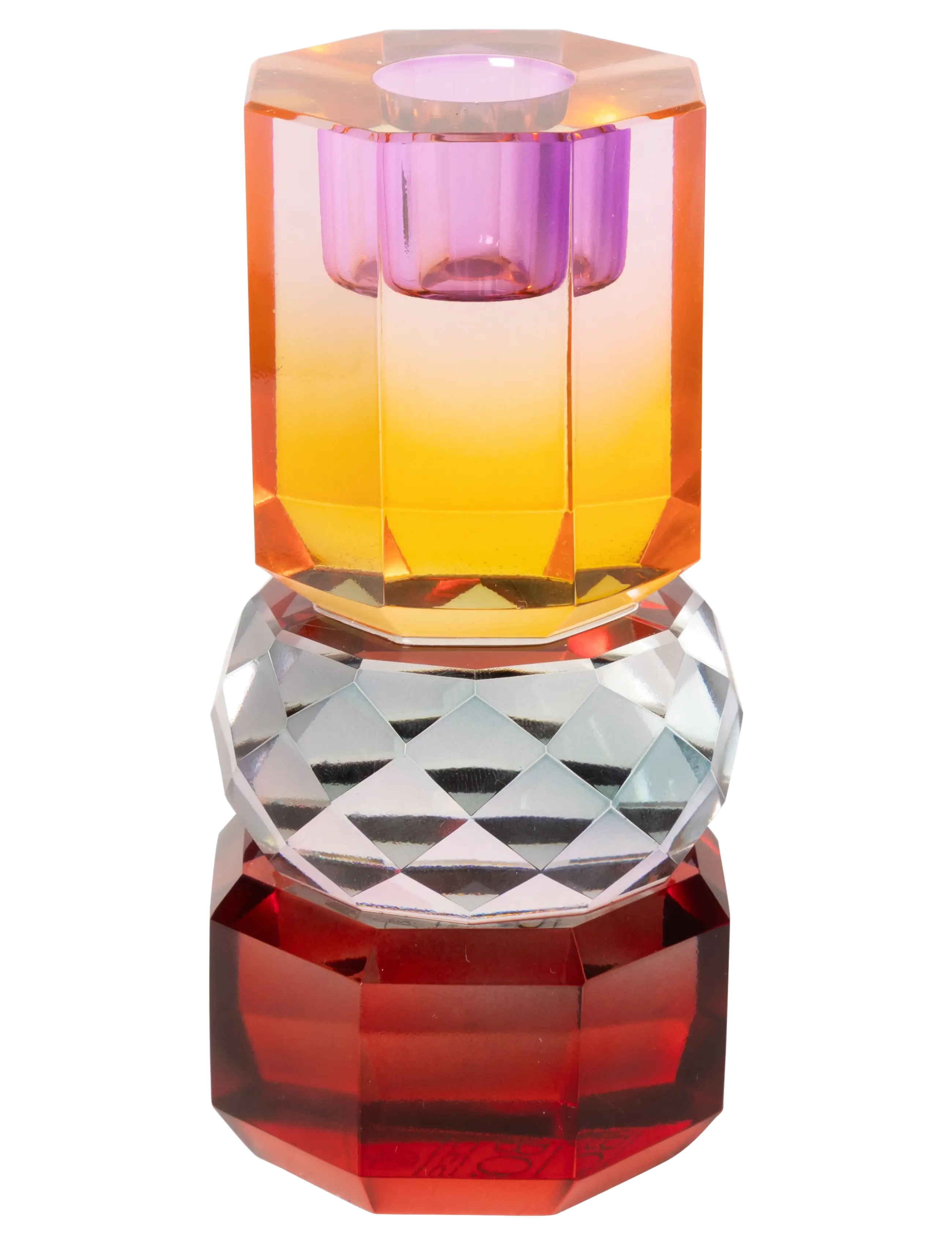 C'est Bon Crystal holder, red/blue/orange, 13xø6 cm - Einrichtung - RED/BLUE/ORANGE / multi