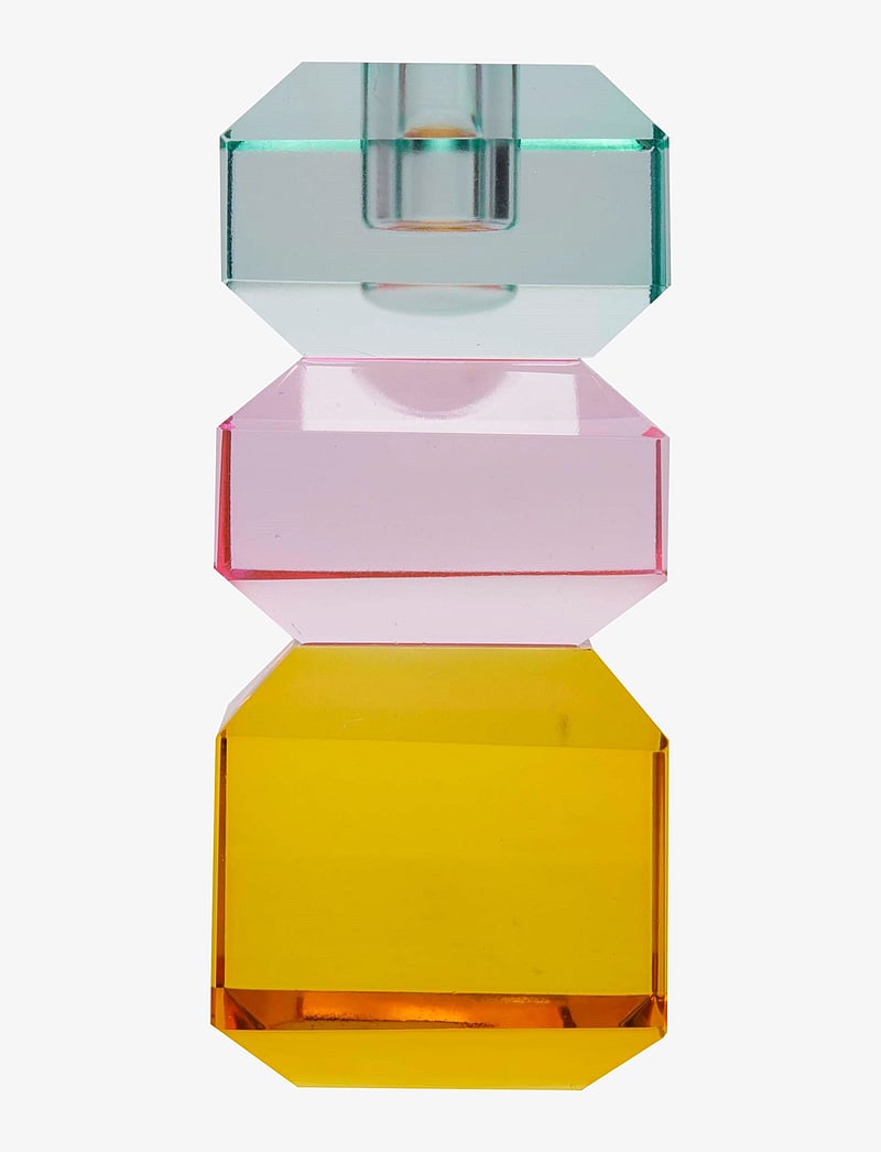 C'est Bon - Crystal candle holder - kerzenständer - light mint/light pink/yellow - 0