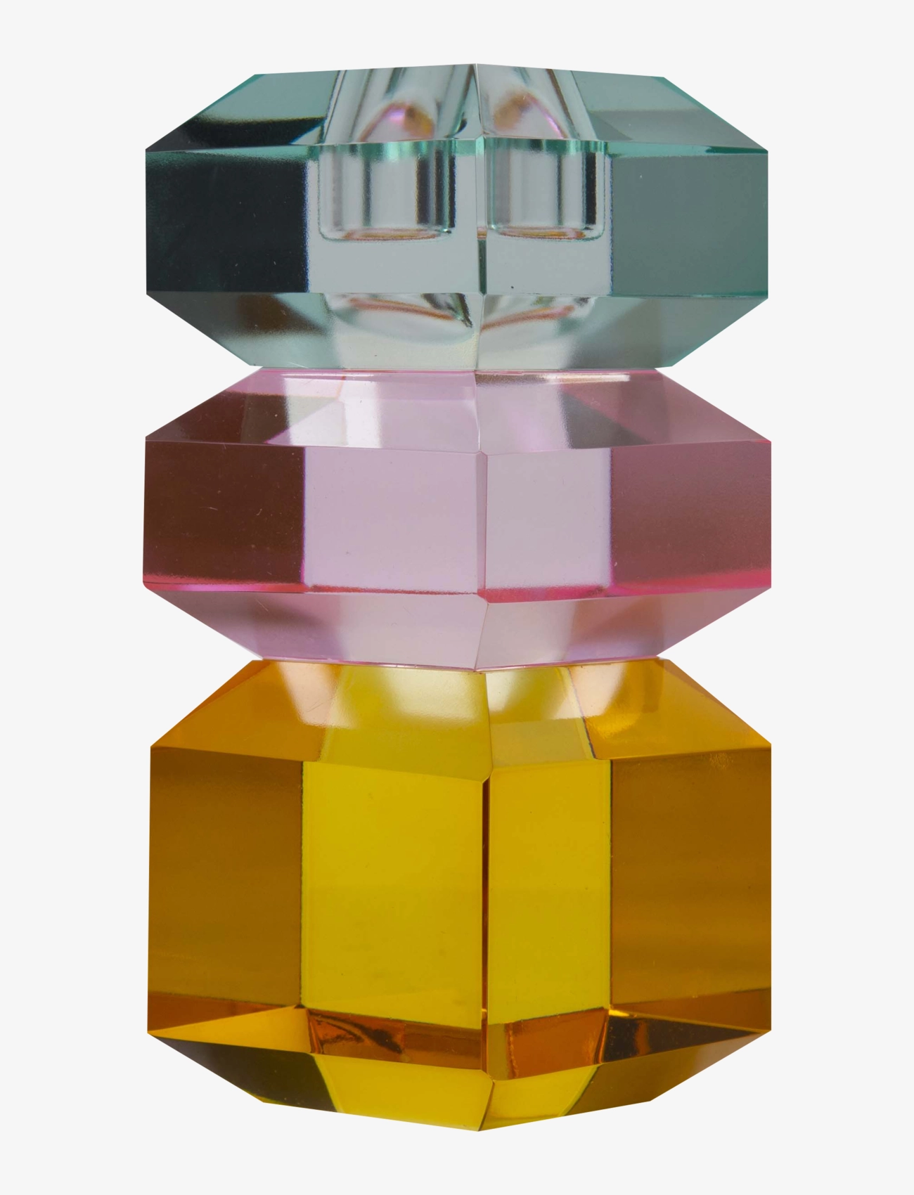 C'est Bon - Crystal candle holder - light mint/light pink/yellow - 1