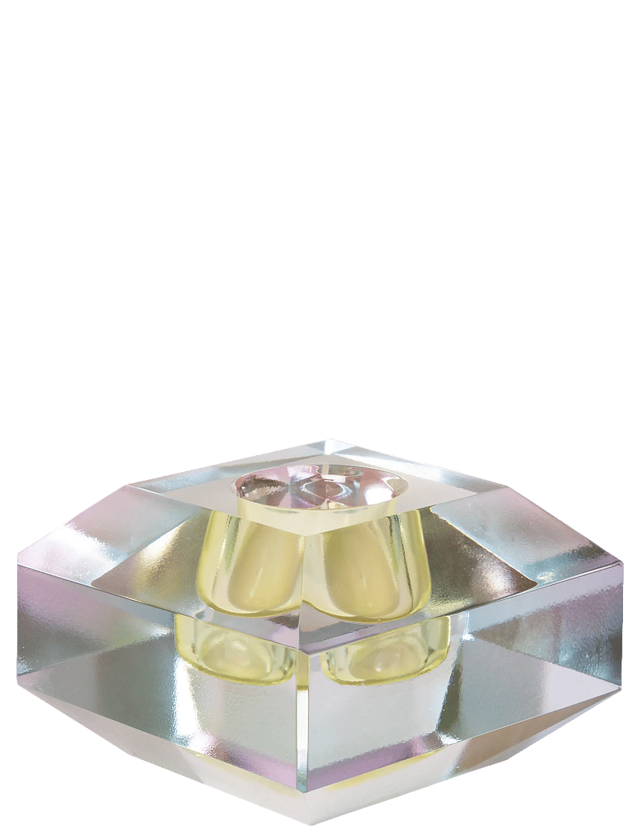 C'est Bon - Crystal holder, clear ombre, 4x6x6 cm - Świeczniki - clear ombre - 0
