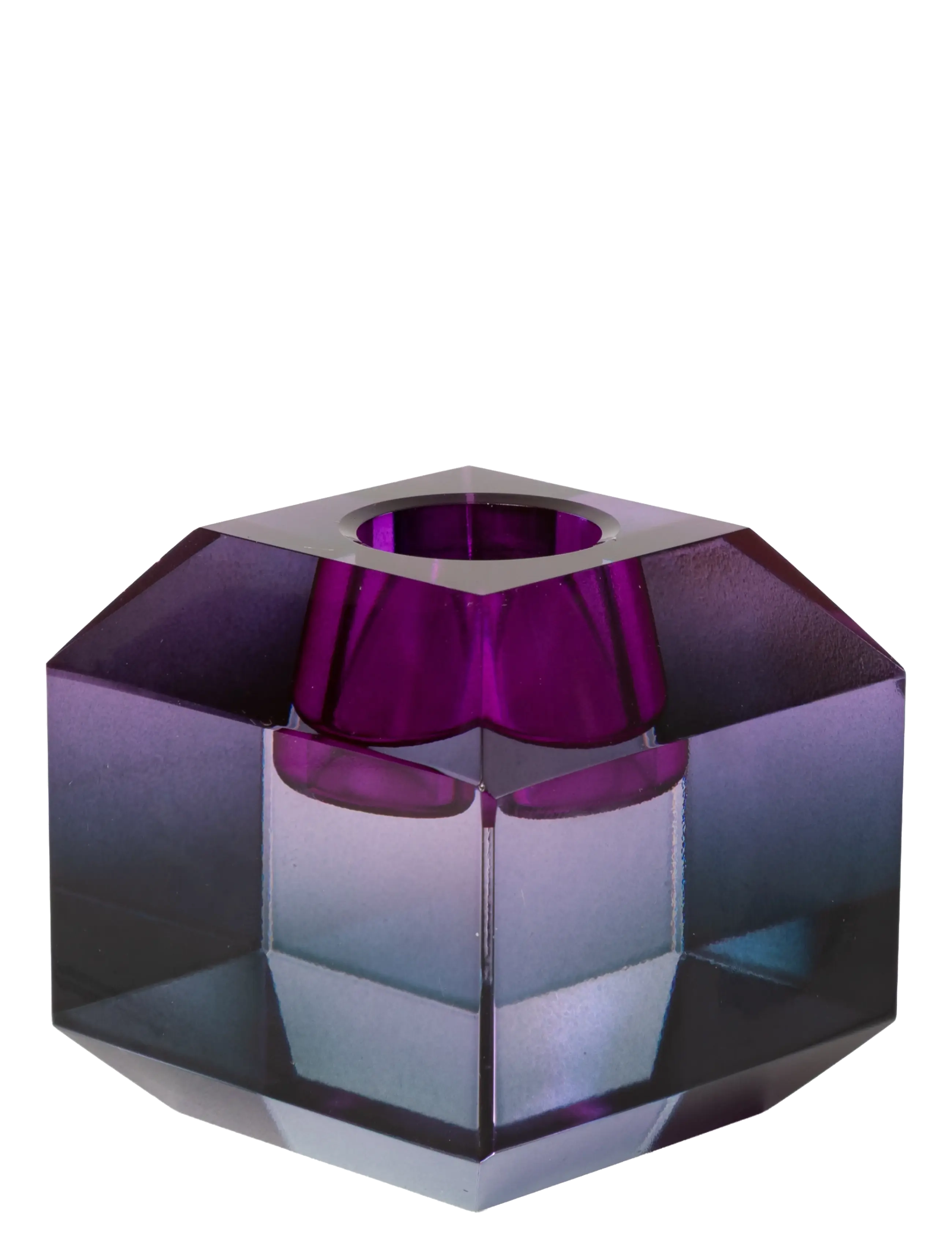 C'est Bon Crystal holder, petrol ombre, 6x6x6 cm - Einrichtung - PETROL OMBRE / purple