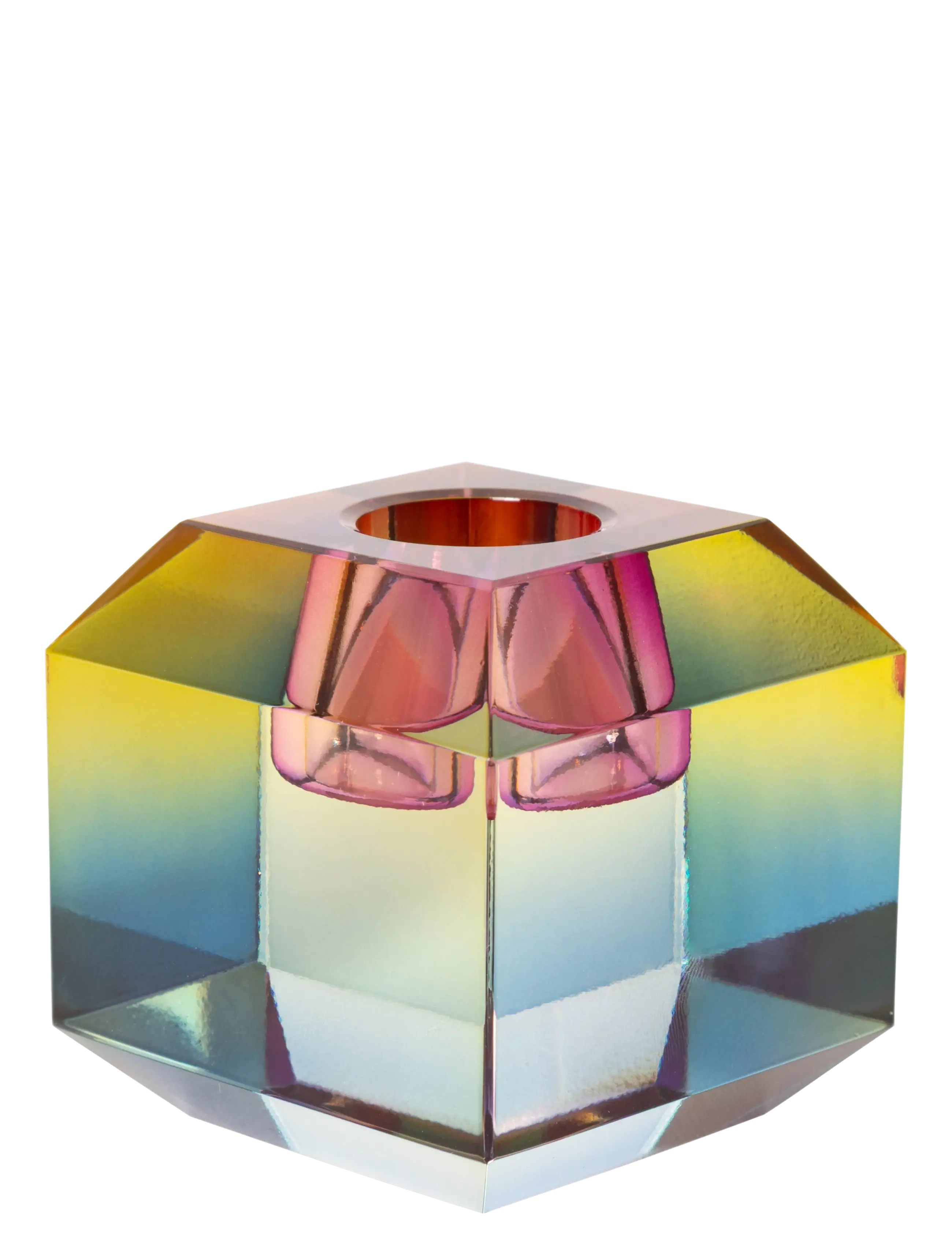 C'est Bon Crystal holder, rainbow ombre, 6x6x6 cm - Neuheiten - RAINBOW OMBRE / multi