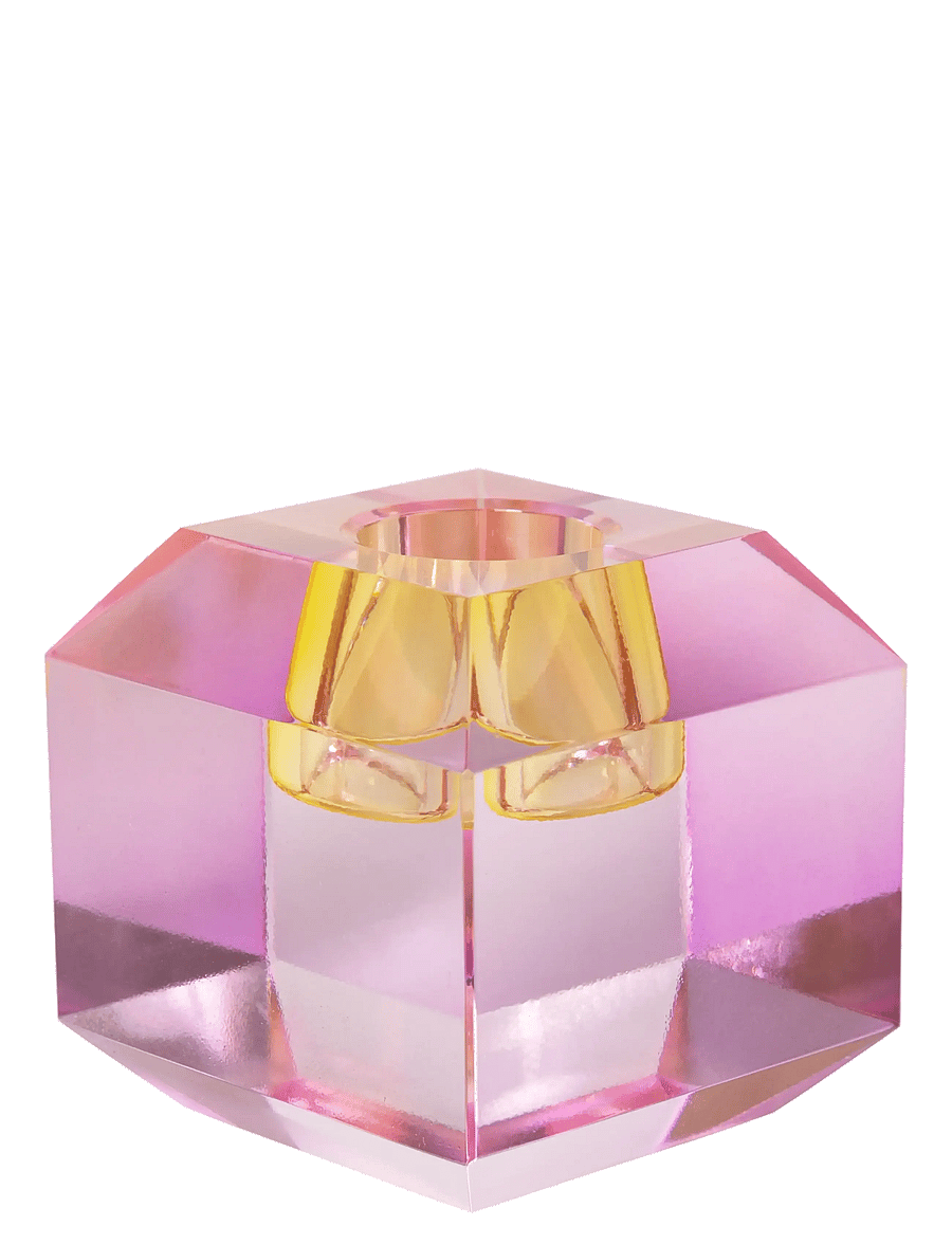 C'est Bon - Crystal candle holder - die niedrigsten preise - lilac ombre - 0
