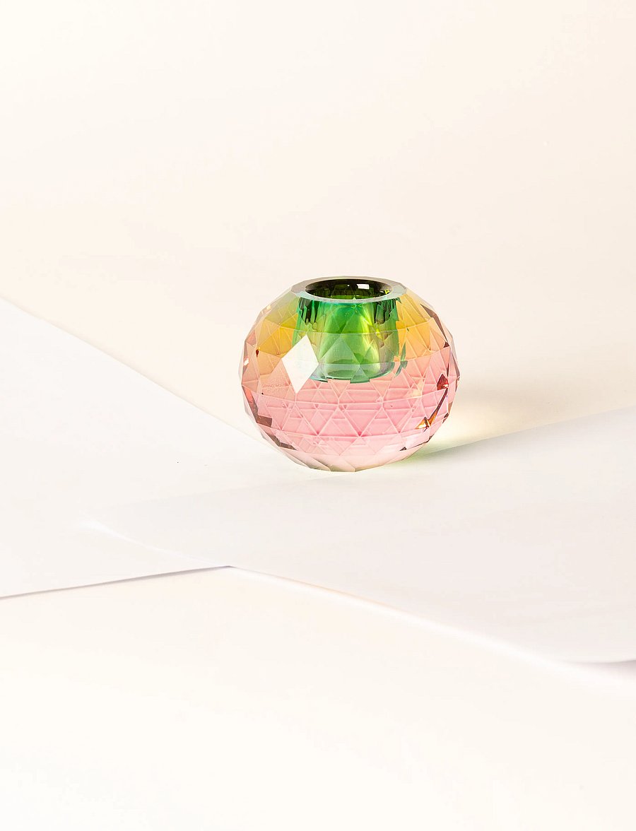 C'est Bon - Crystal candle holder - madalaimad hinnad - pink ombre - 1