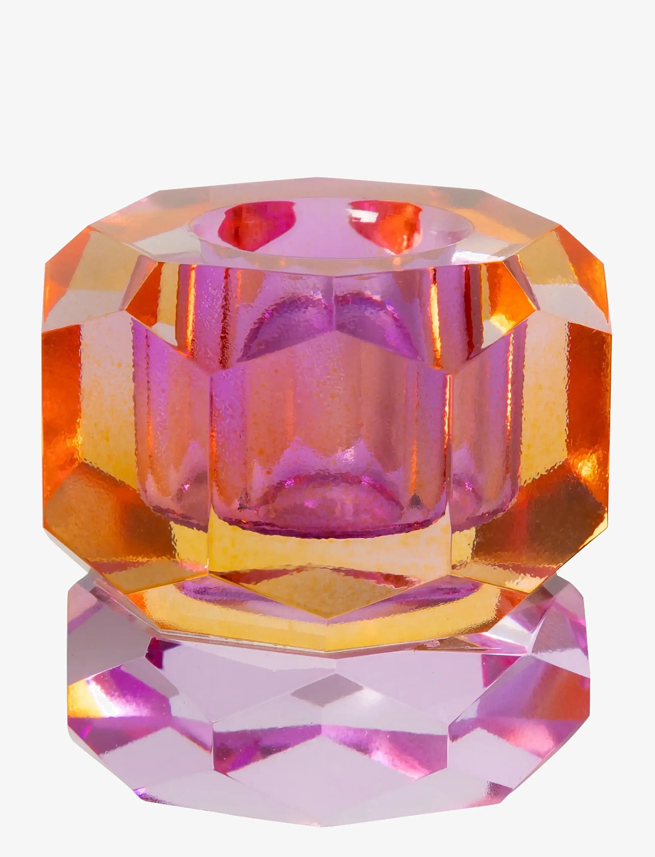 C'est Bon - Crystal candle holder - candlesticks - purple/yellow ombre cm - 0