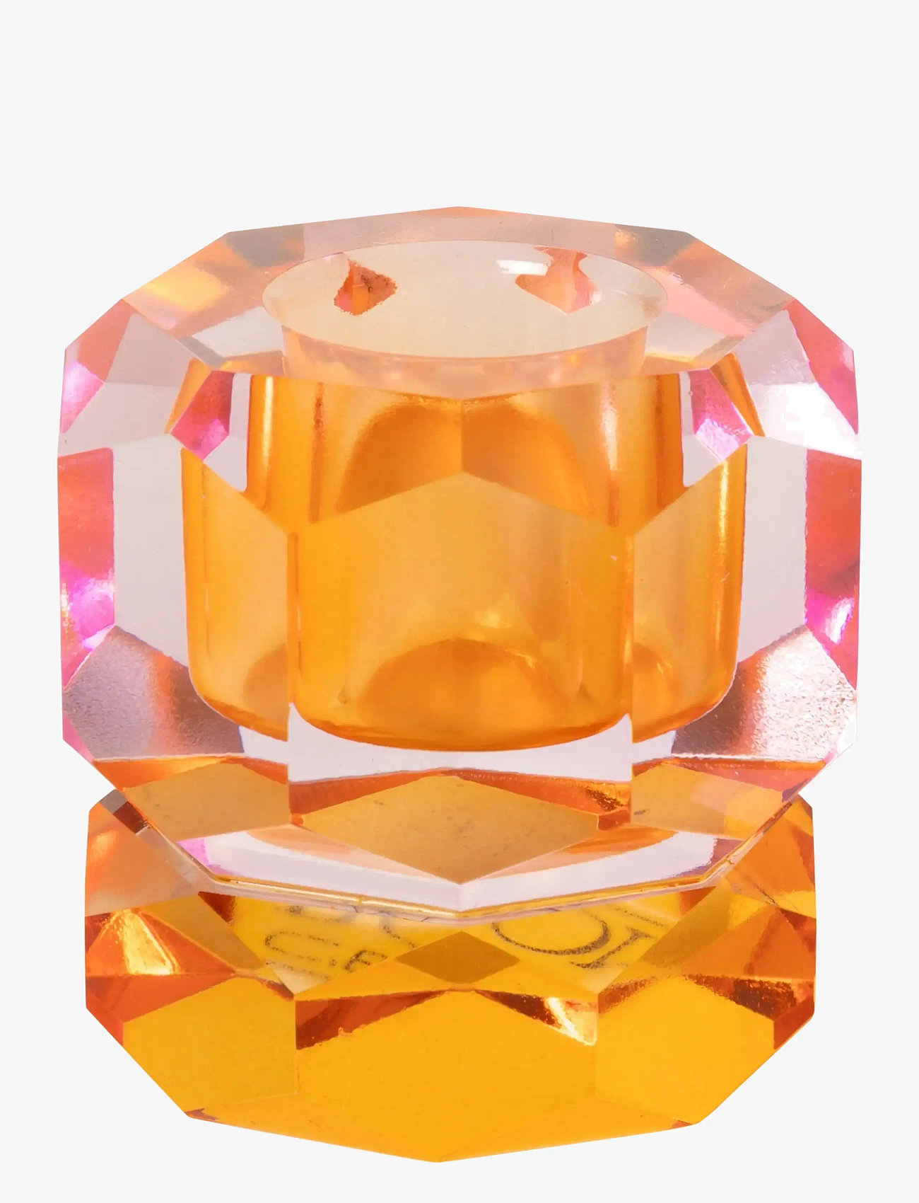 C'est Bon - Crystal candle holder - laveste priser - tangerine/peach ombre - 0