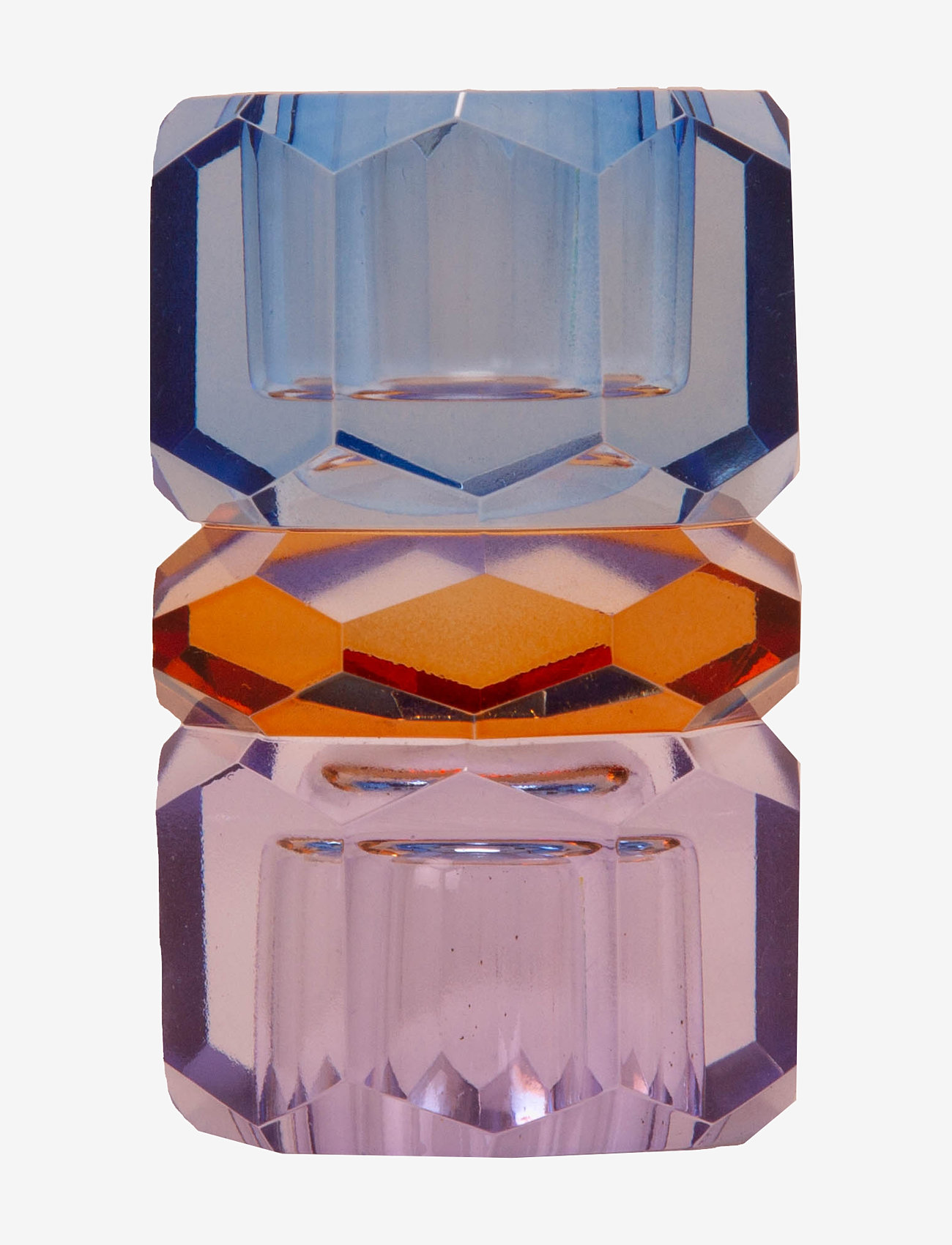 C'est Bon - Crystal candle holder - ljusstakar - violet/amber/cobalt - 0