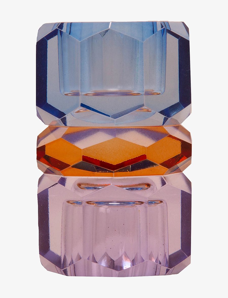 C'est Bon - Crystal candle holder - die niedrigsten preise - violet/amber/cobalt - 1