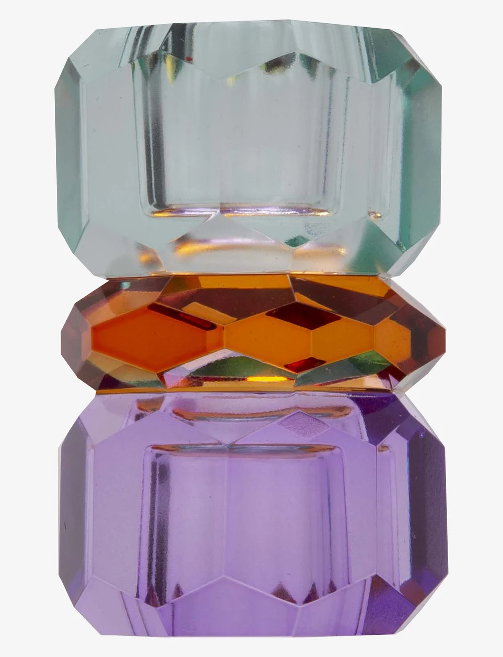 C'est Bon - Crystal candle holder - kerzenständer - light mint/brown/violet - 1