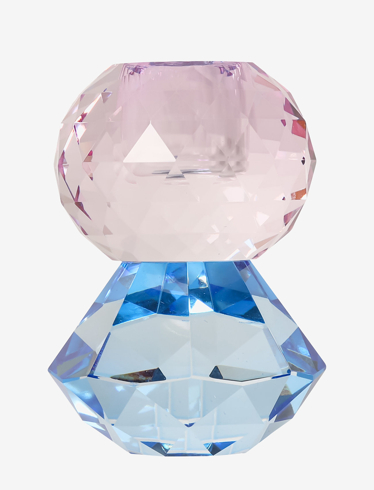 C'est Bon - Crystal candle holder - violet/cobalt - 0