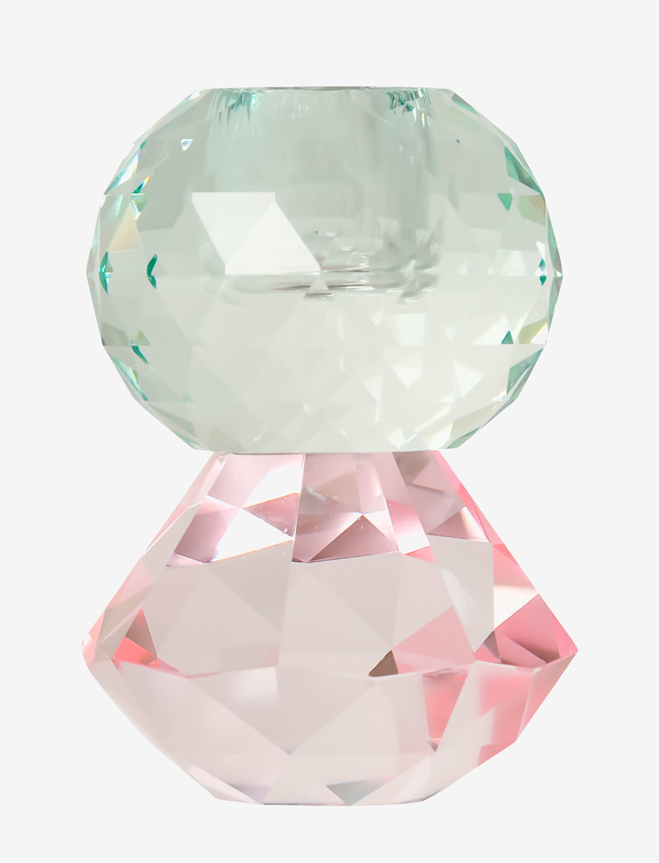 C'est Bon - Crystal candle holder - pink/light mint - 0