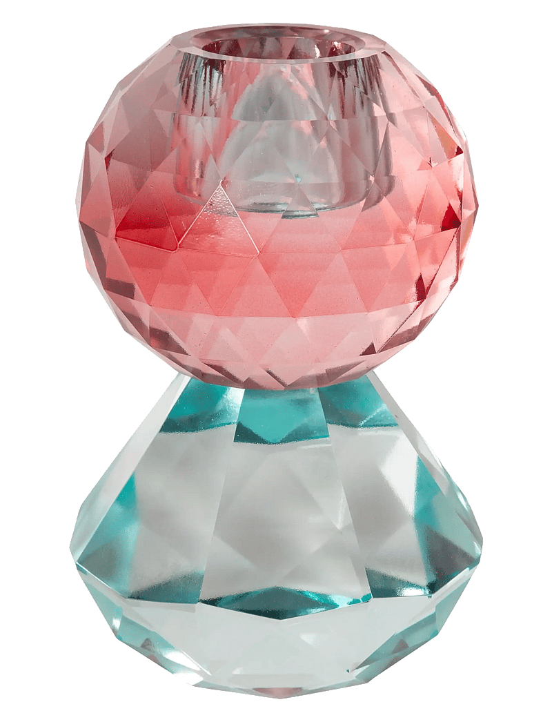 C'est Bon - Crystal candle holder - nach preis einkaufen - light mint/red - 0