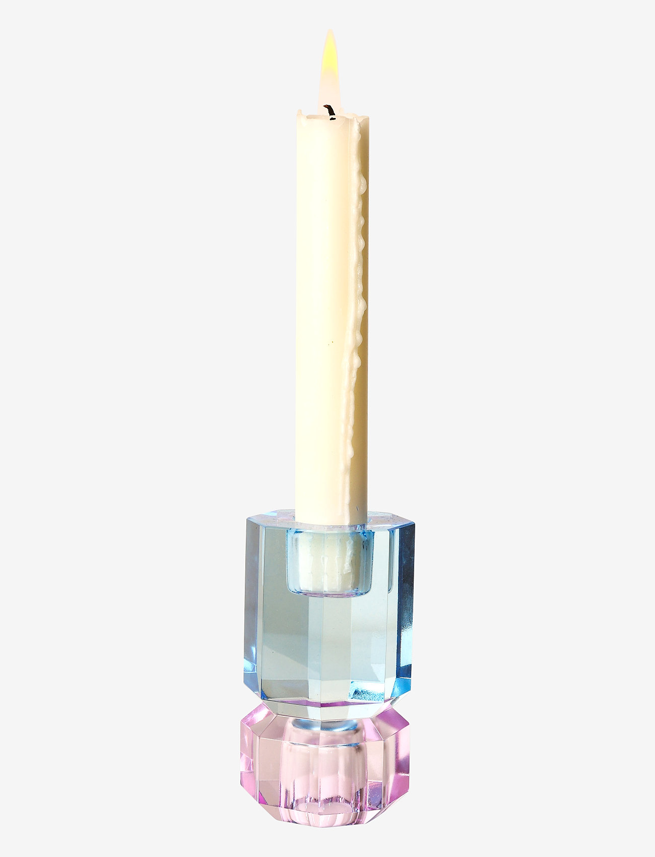 C'est Bon - Crystal candle holder - cobalt/violet - 3