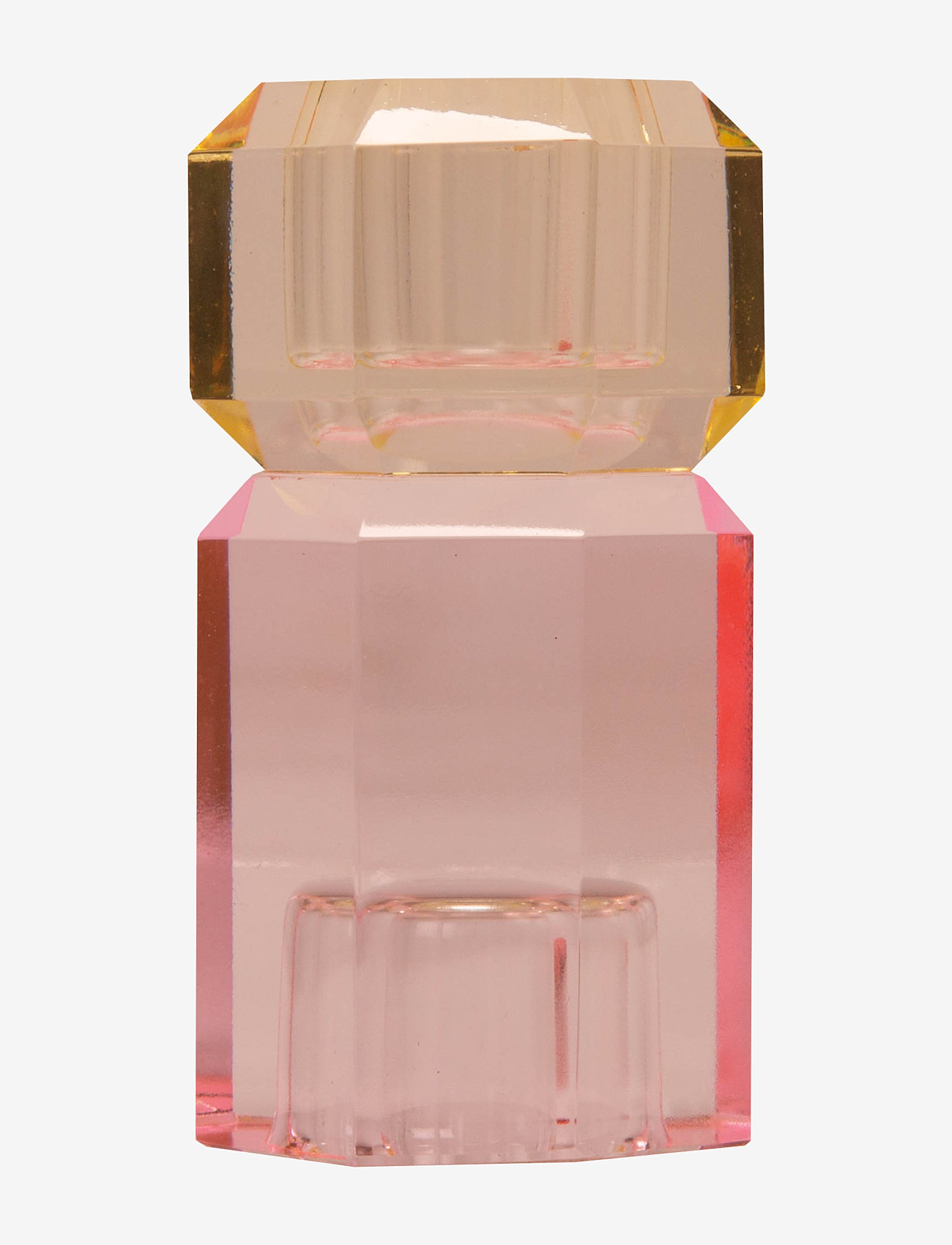 C'est Bon - Crystal candle holder - pink/butter - 0