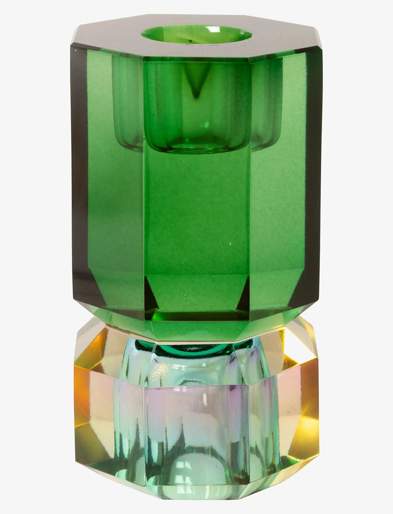 C'est Bon - Crystal candle holder - kerzenständer - darkgreen/pink ombre - 1
