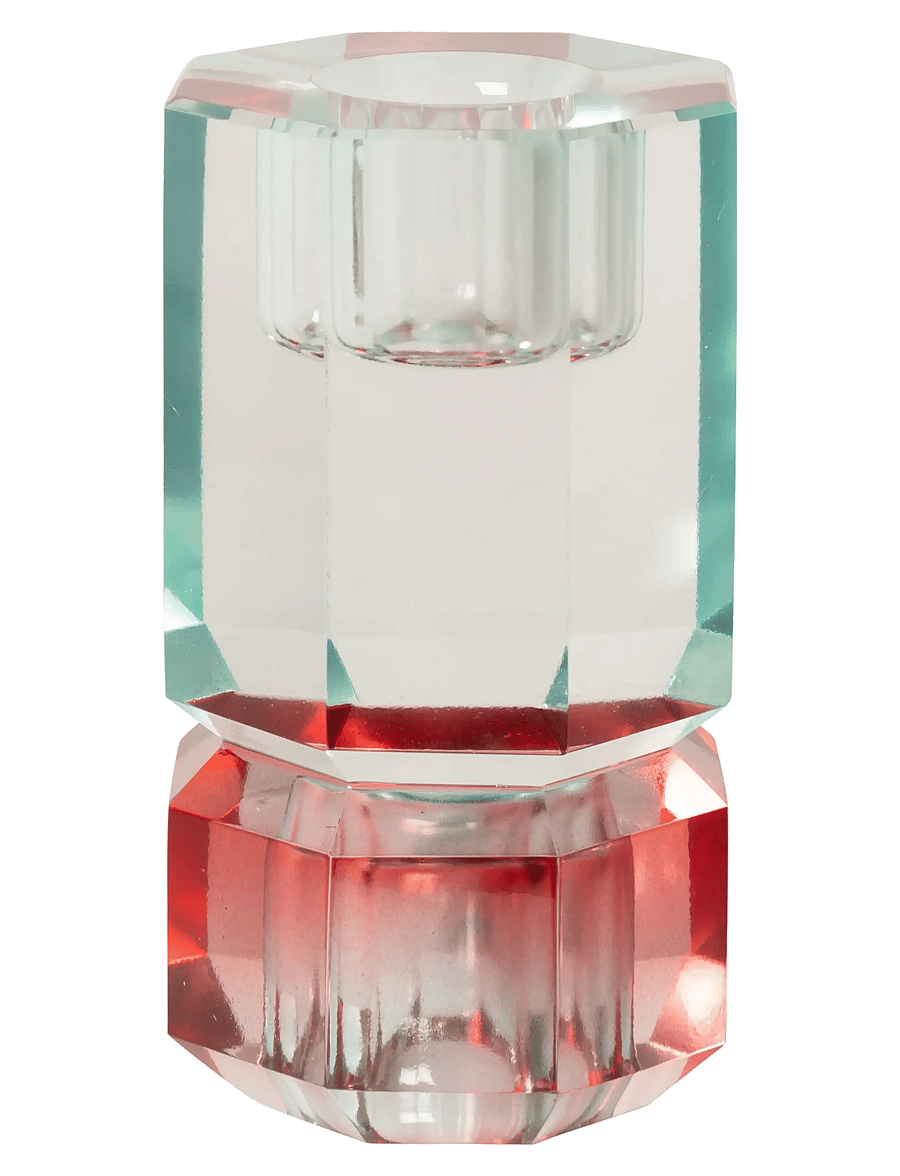 C'est Bon - Crystal candle holder - küünlajalad - light mint/red - 1