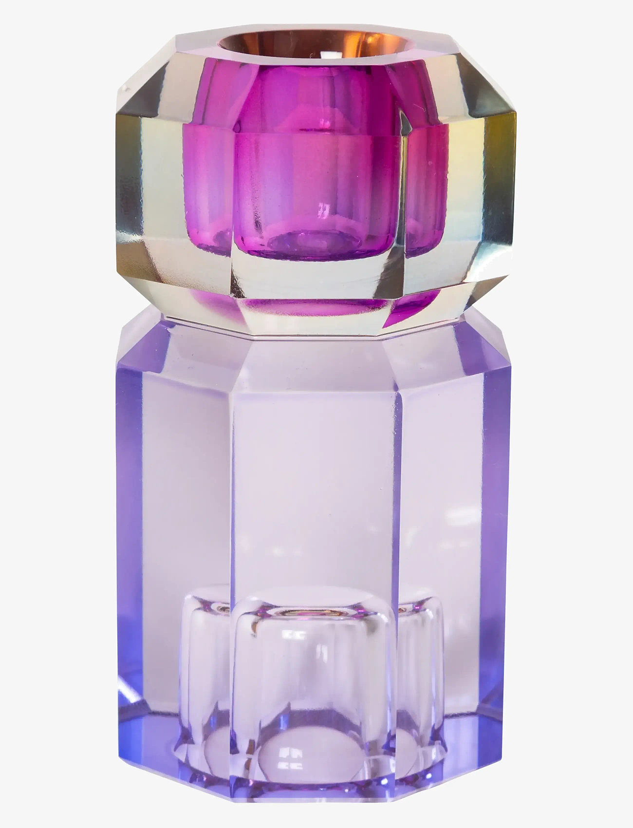 C'est Bon - Crystal candle holder - lysestager - purple/blue ombre - 0