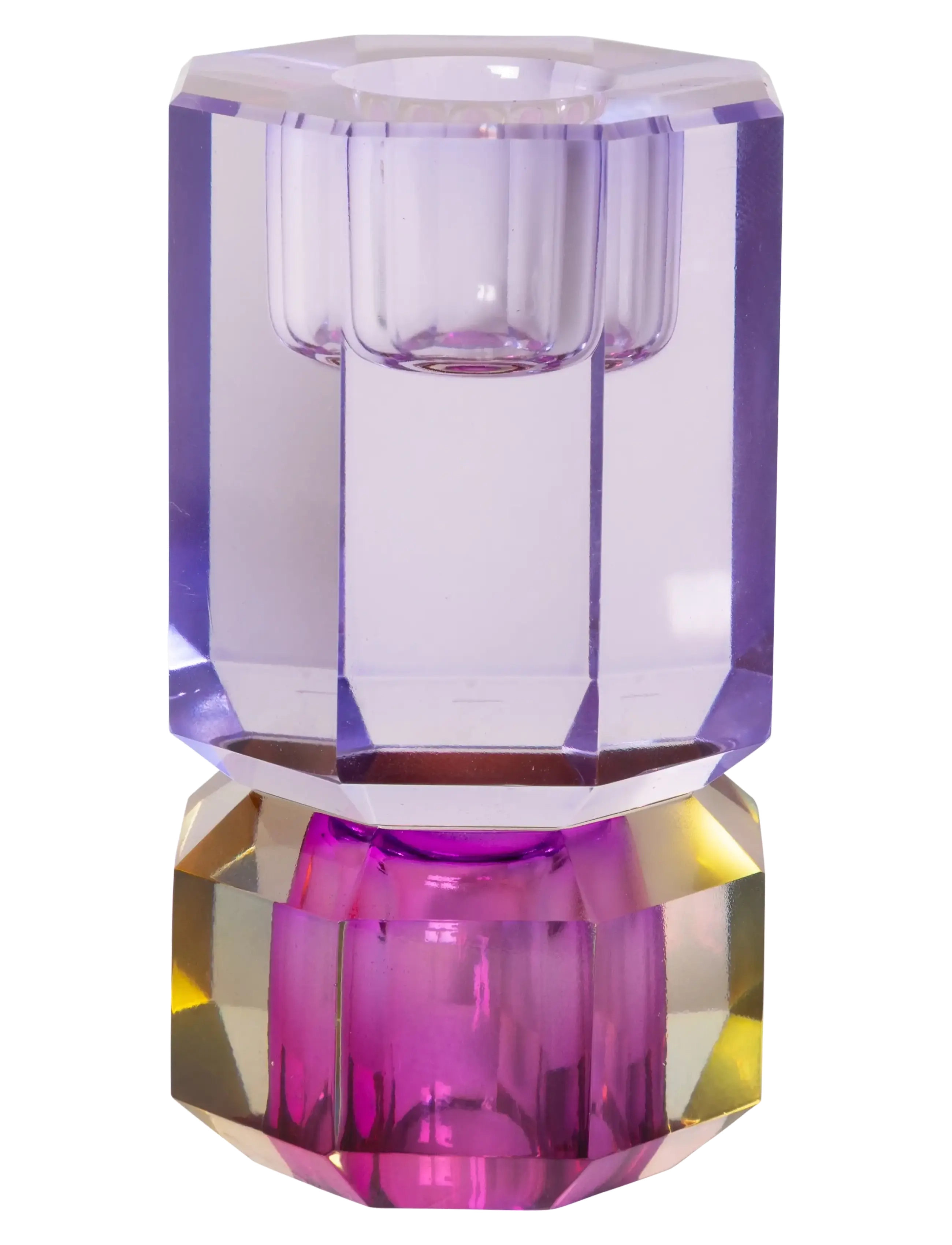 C'est Bon - Crystal candle holder - laveste priser - purple/blue ombre - 1