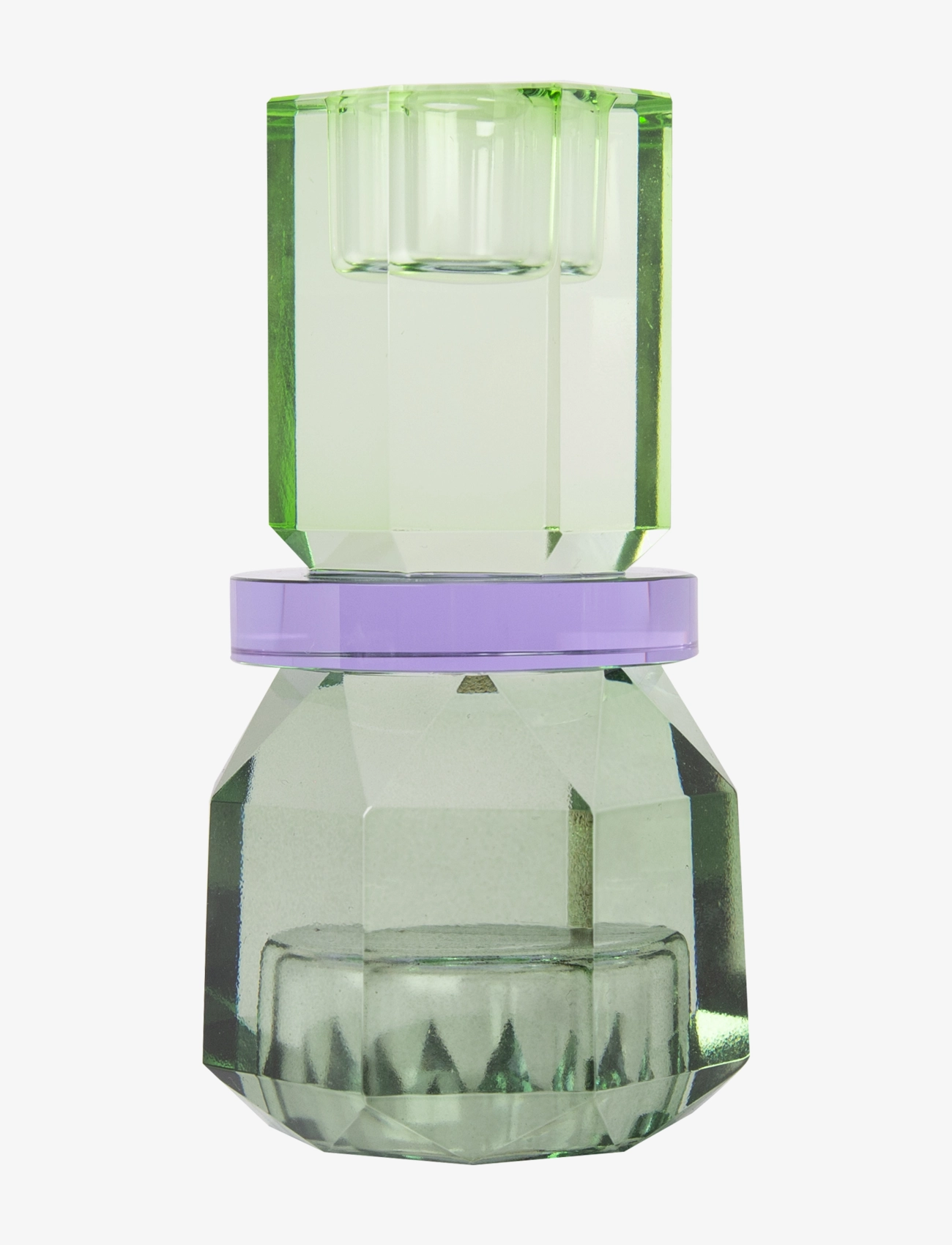 C'est Bon Crystal candle holder - Dekoration - MINT/VIOLET/OLIVE / green