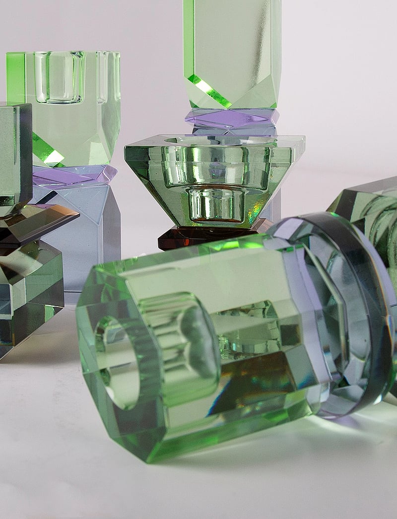 C'est Bon - Crystal candle holder - kerzenständer - mint/violet/olive - 2