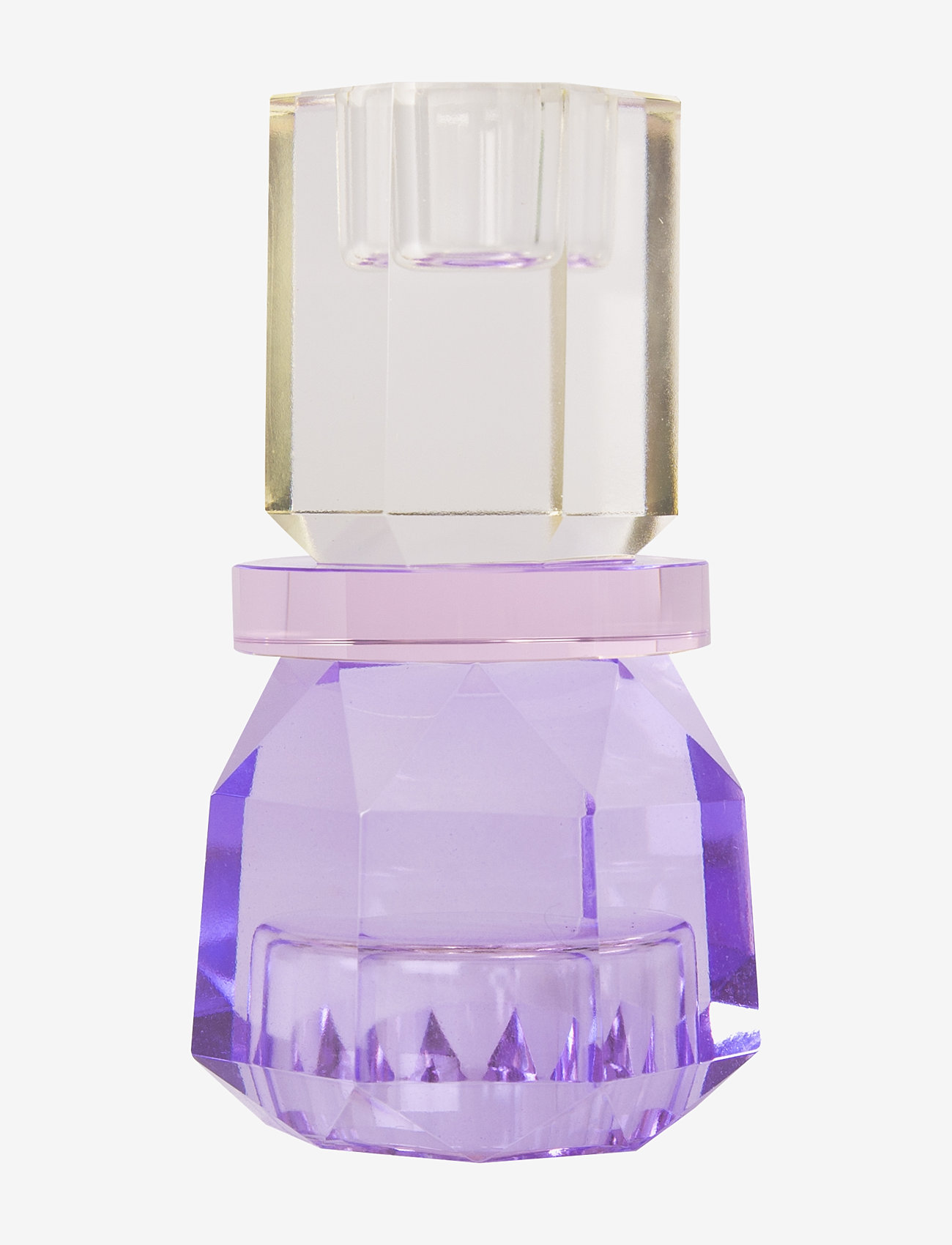 C'est Bon - Crystal candle holder - laveste priser - butter/baby pink/violet - 0