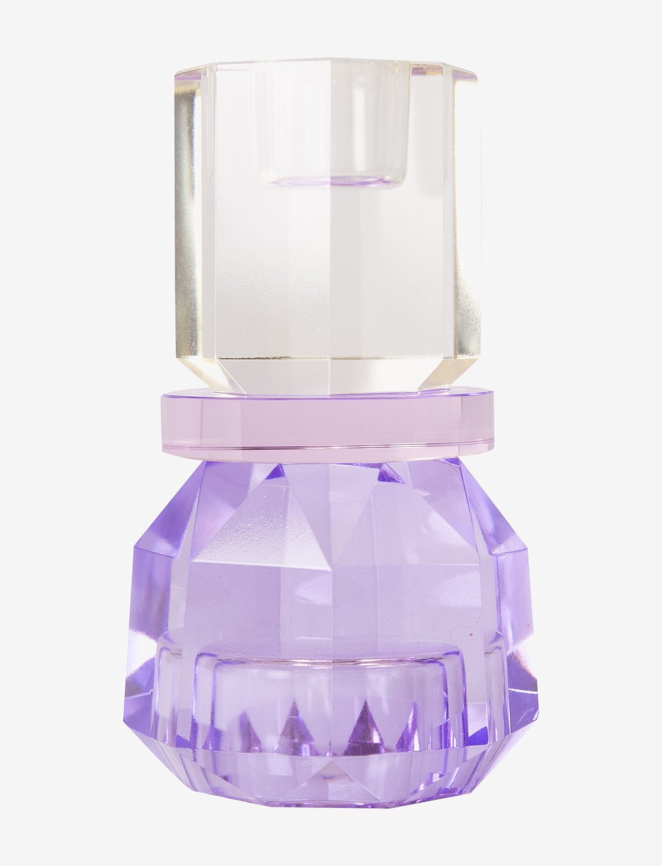 C'est Bon - Crystal candle holder - laveste priser - butter/baby pink/violet - 1