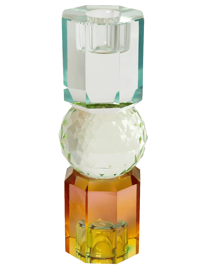 C'est Bon - Crystal candle holder - küünlajalad - yellow omb/light mint/blue165x6x6 - 0
