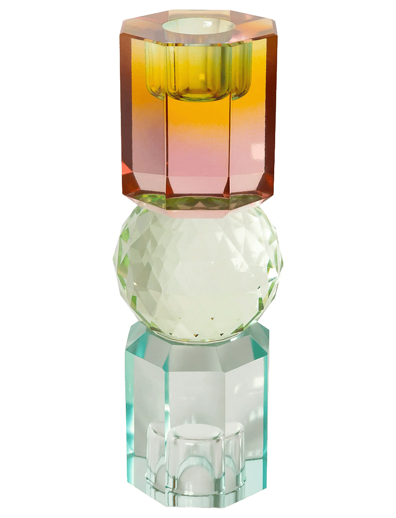 C'est Bon - Crystal candle holder - küünlajalad - yellow omb/light mint/blue165x6x6 - 1