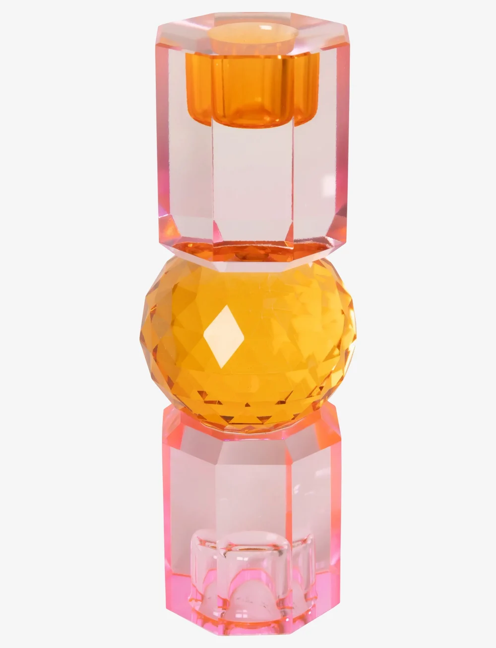 C'est Bon - Crystal candle holder - kerzenständer - pink/tangerine/peach ombre165x6x6 - 0