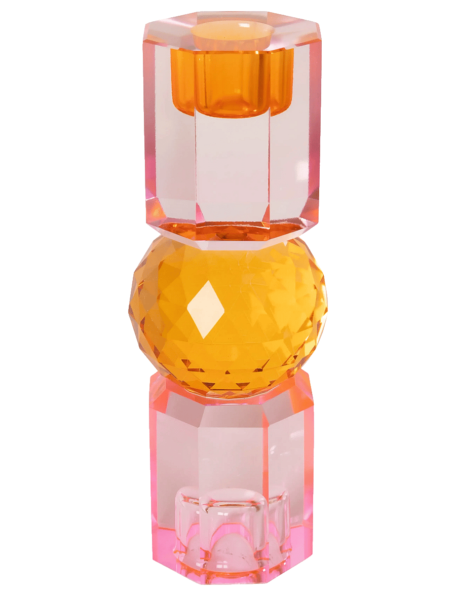C'est Bon - Crystal candle holder - küünlajalad - pink/tangerine/peach ombre165x6x6 - 0