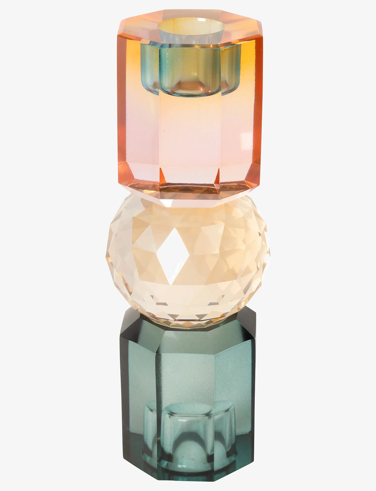 C'est Bon - Crystal candle holder - küünlajalad - cyan/peach/rose ombre - 0