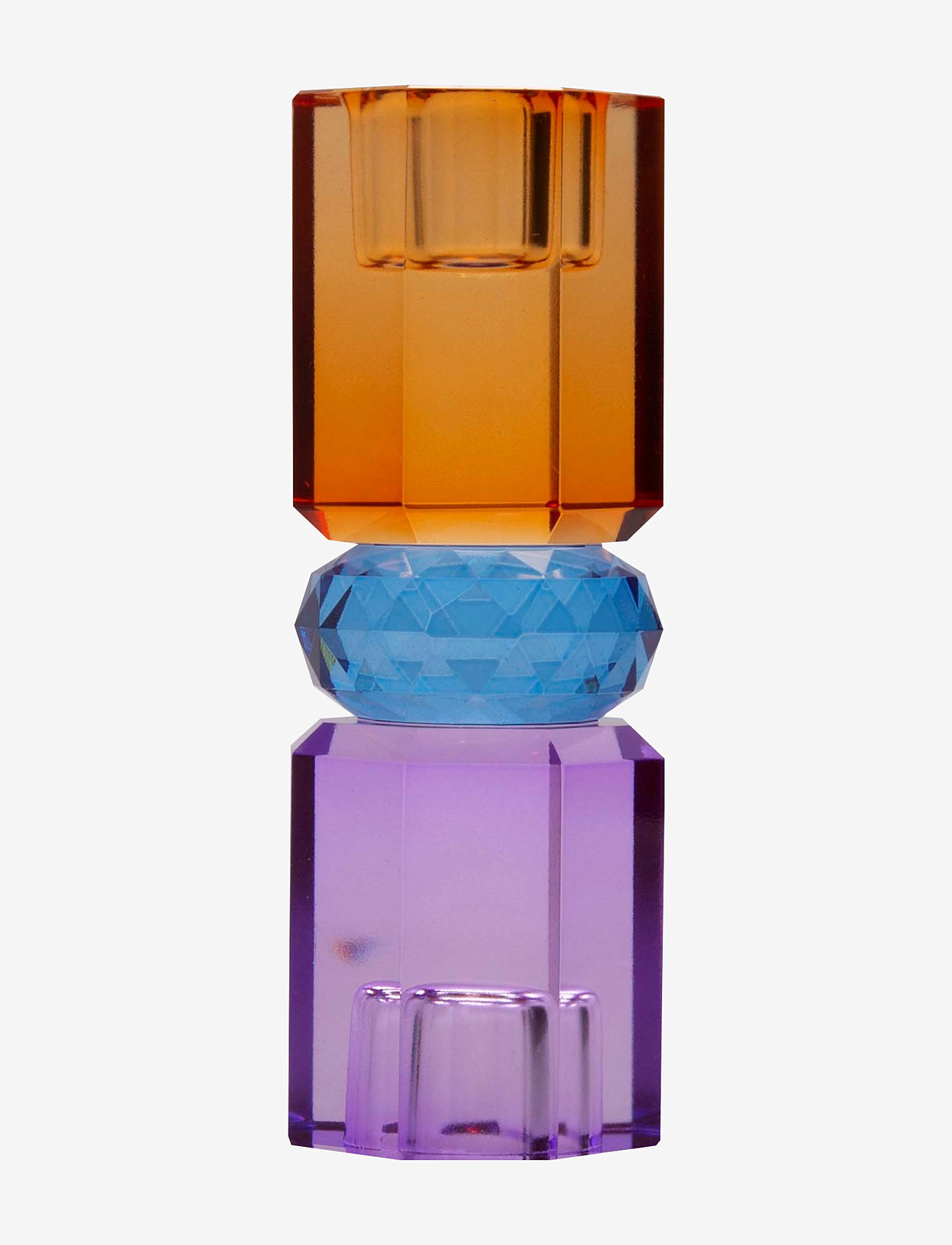 C'est Bon - Crystal candle holder - violet/cobolt/amber - 0