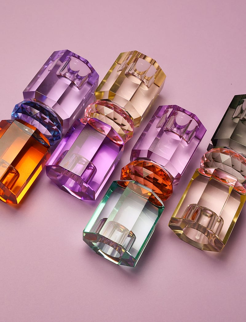 C'est Bon - Crystal candle holder - küünlajalad - violet/cobolt/amber - 0