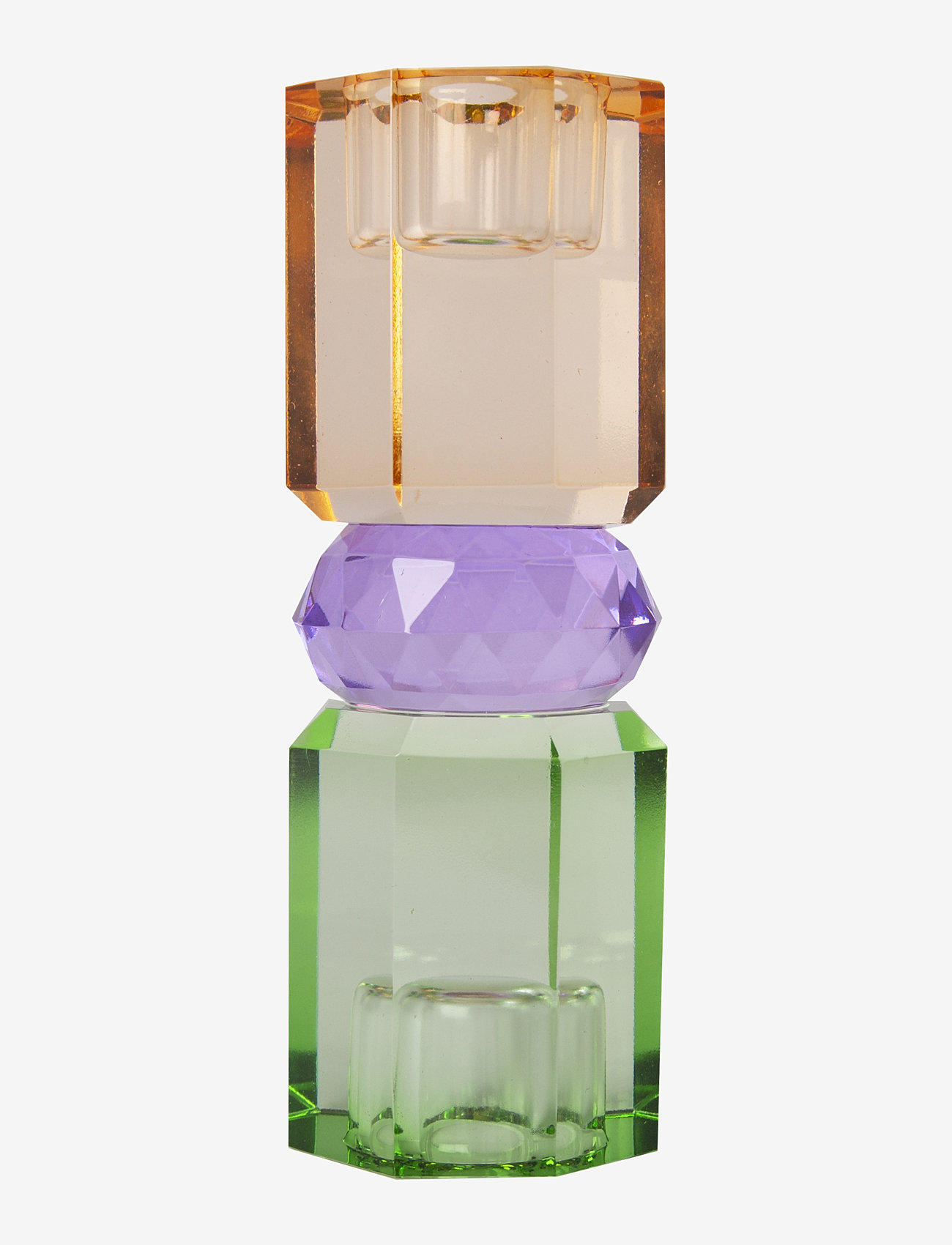 C'est Bon - Crystal candle holder - mint/violet/light brown - 0