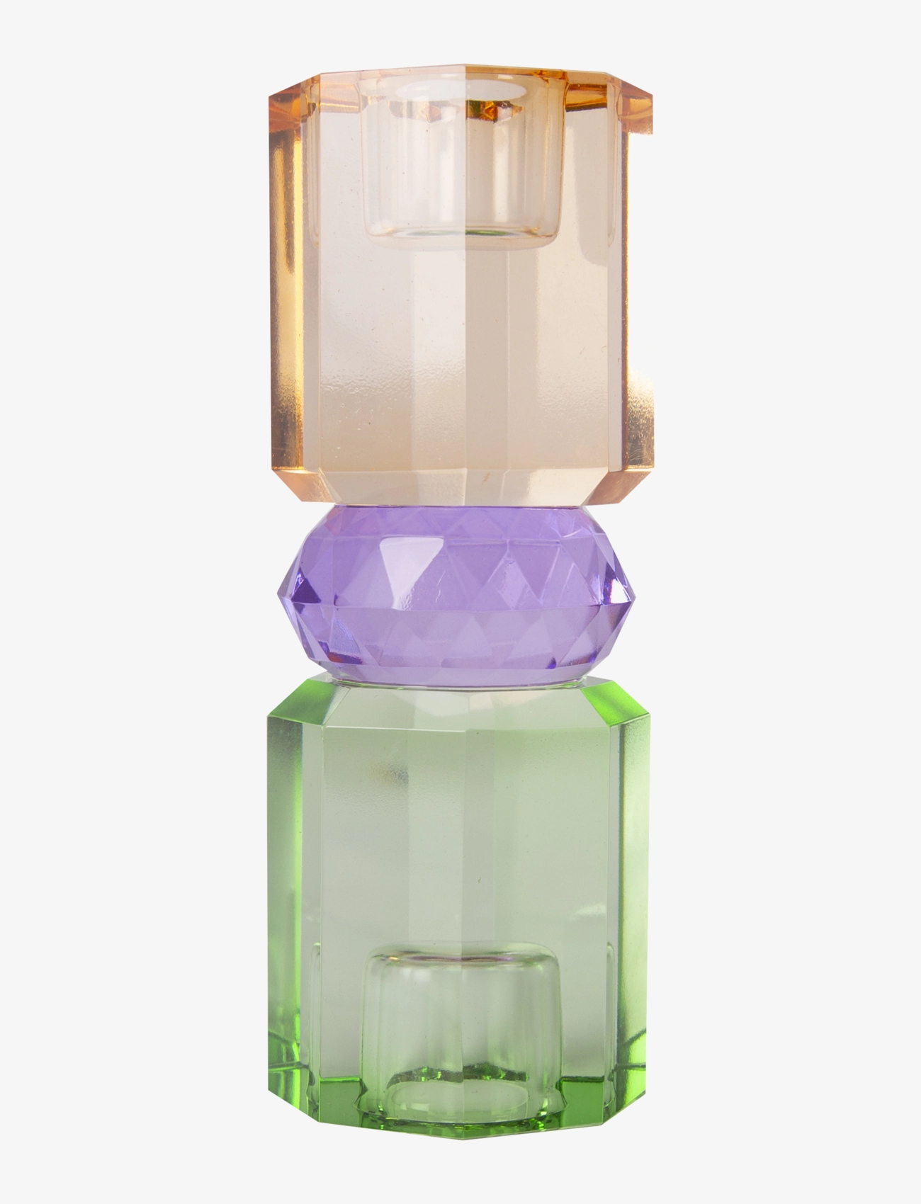 C'est Bon - Crystal candle holder - kerzenständer - mint/violet/light brown - 1