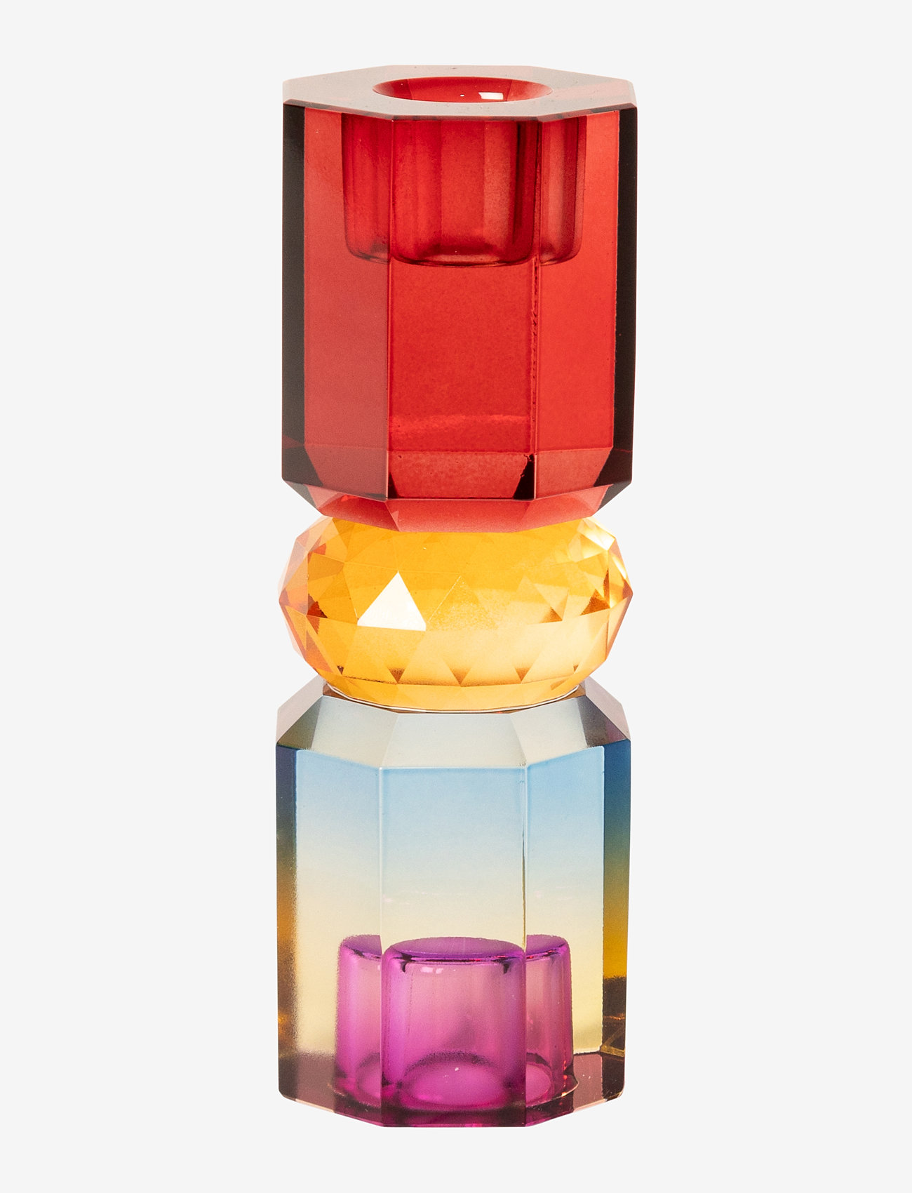 C'est Bon - Crystal candle holder - kerzenständer - bordeaux/amber/blue ombre - 3
