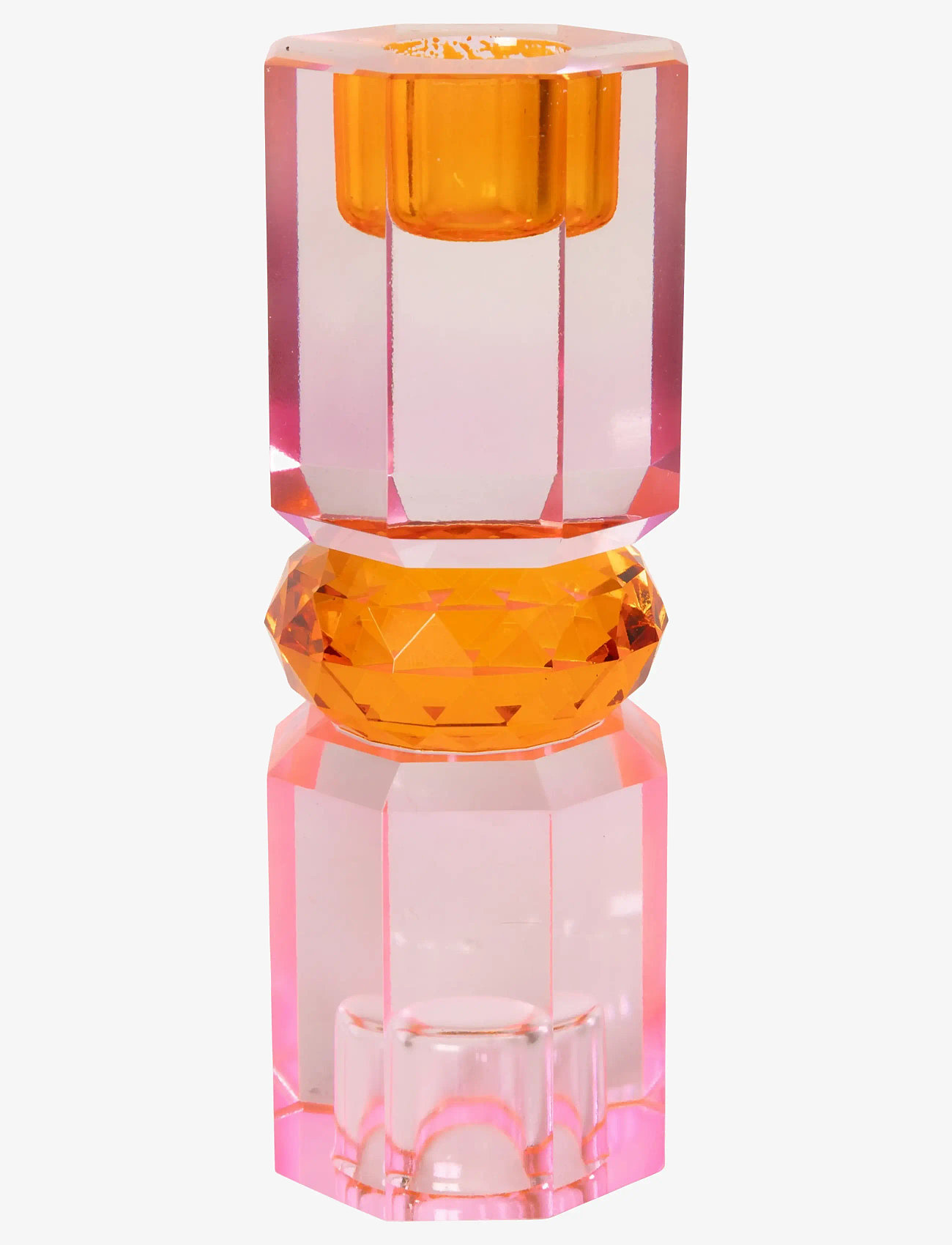 C'est Bon - Crystal candle holder - shop by price - pink/tangerine/peach - 0