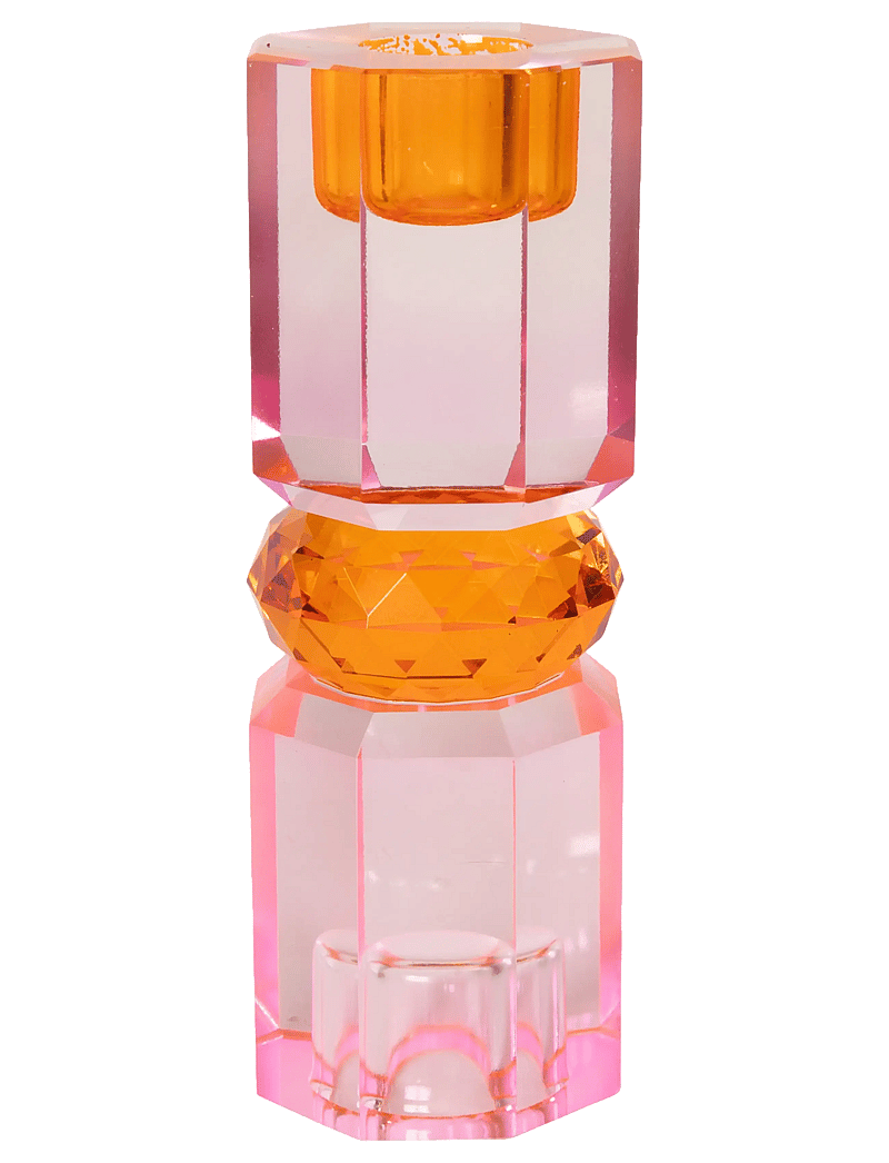 C'est Bon - Crystal candle holder - kerzenständer - pink/tangerine/peach - 0