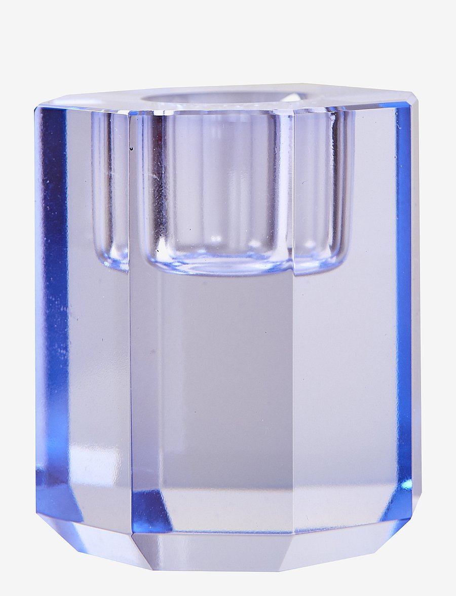 C'est Bon - Crystal candle holder - blue - 0