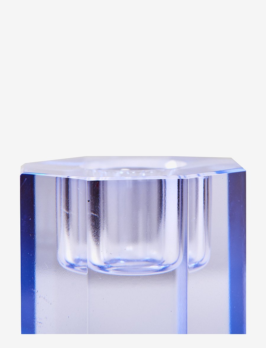 C'est Bon - Crystal candle holder - blue - 1