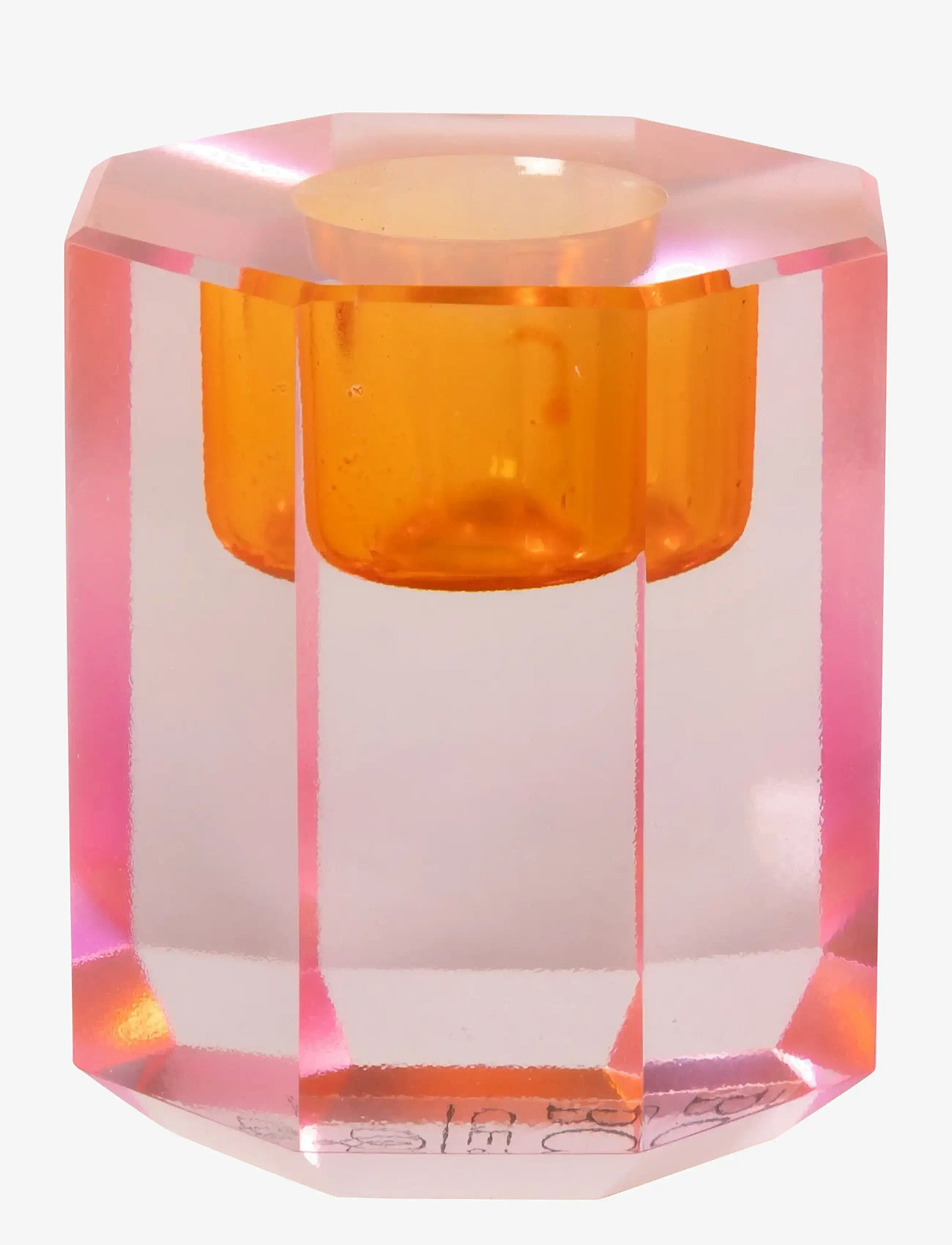 C'est Bon - Crystal candle holder - orange ombre - 0