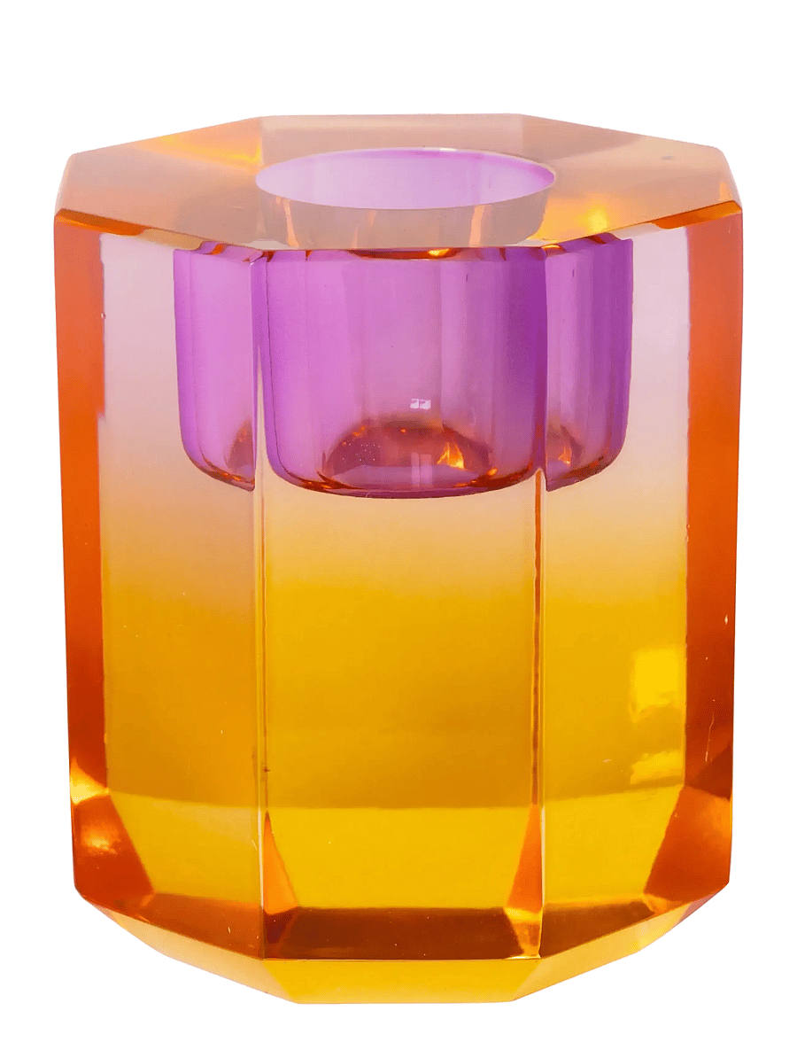 C'est Bon - Crystal candle holder - kerzenständer - yellow ombre - 0