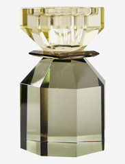 C'est Bon - Crystal candle holder - kynttilänjalat - grey/amber/light yellow - 0