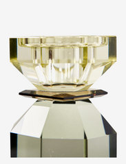 C'est Bon - Crystal candle holder - kerzenständer - grey/amber/light yellow - 1