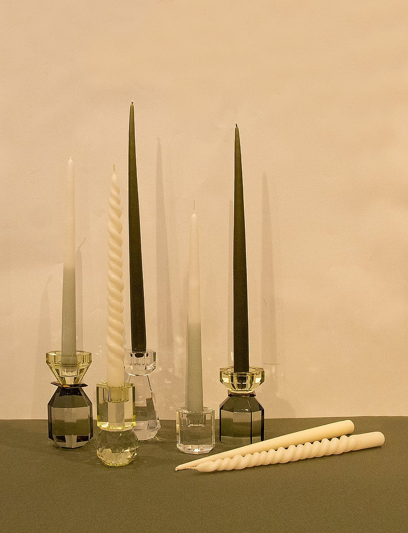 C'est Bon - Crystal candle holder - küünlajalad - grey/amber/light yellow - 2