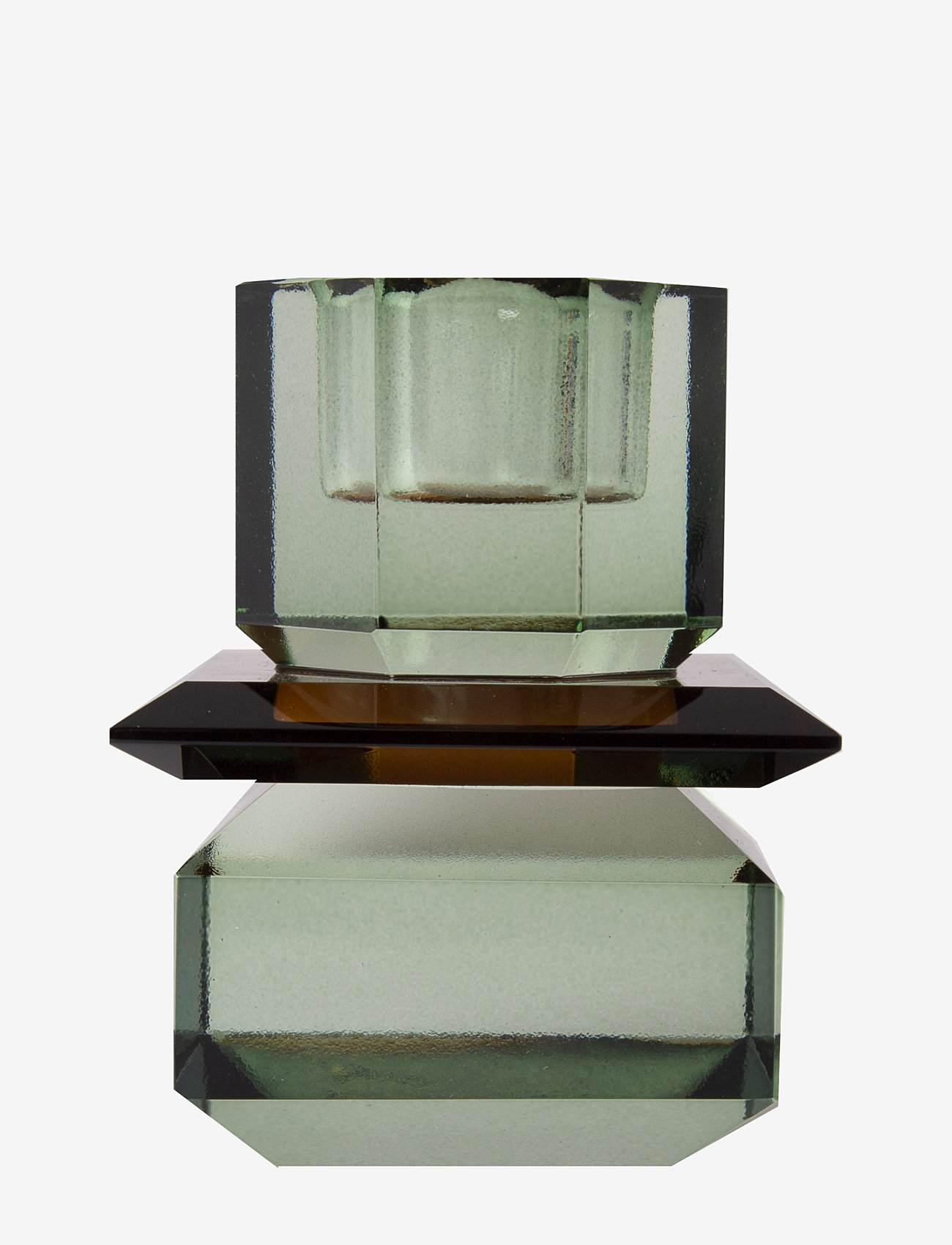 C'est Bon - Crystal candle holder - brown/olive - 0